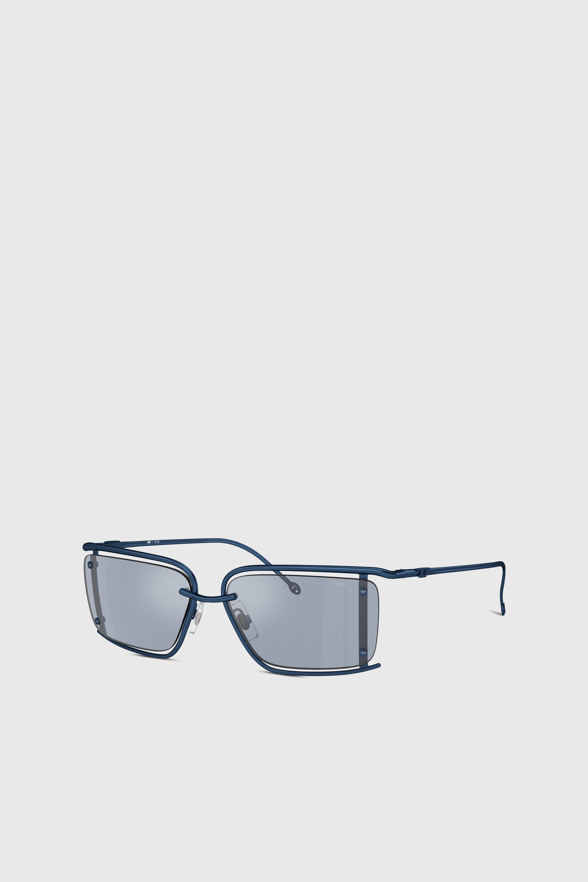 Diesel - 0DL1002, Unisex's サングラス in ブルー - 1