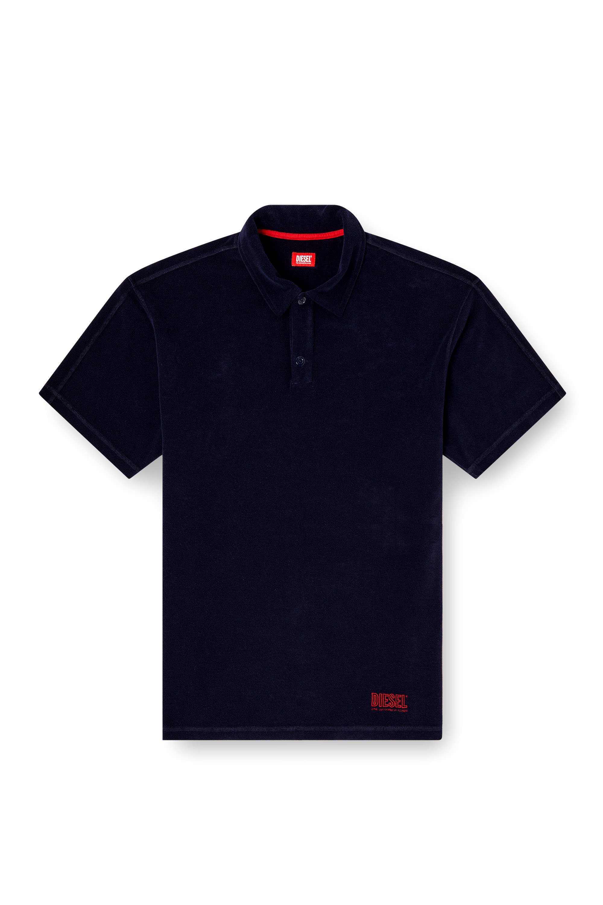 Diesel - JOSHUA-D-CORE, Male's Towelling cotton polo shirt in ブルー - 4