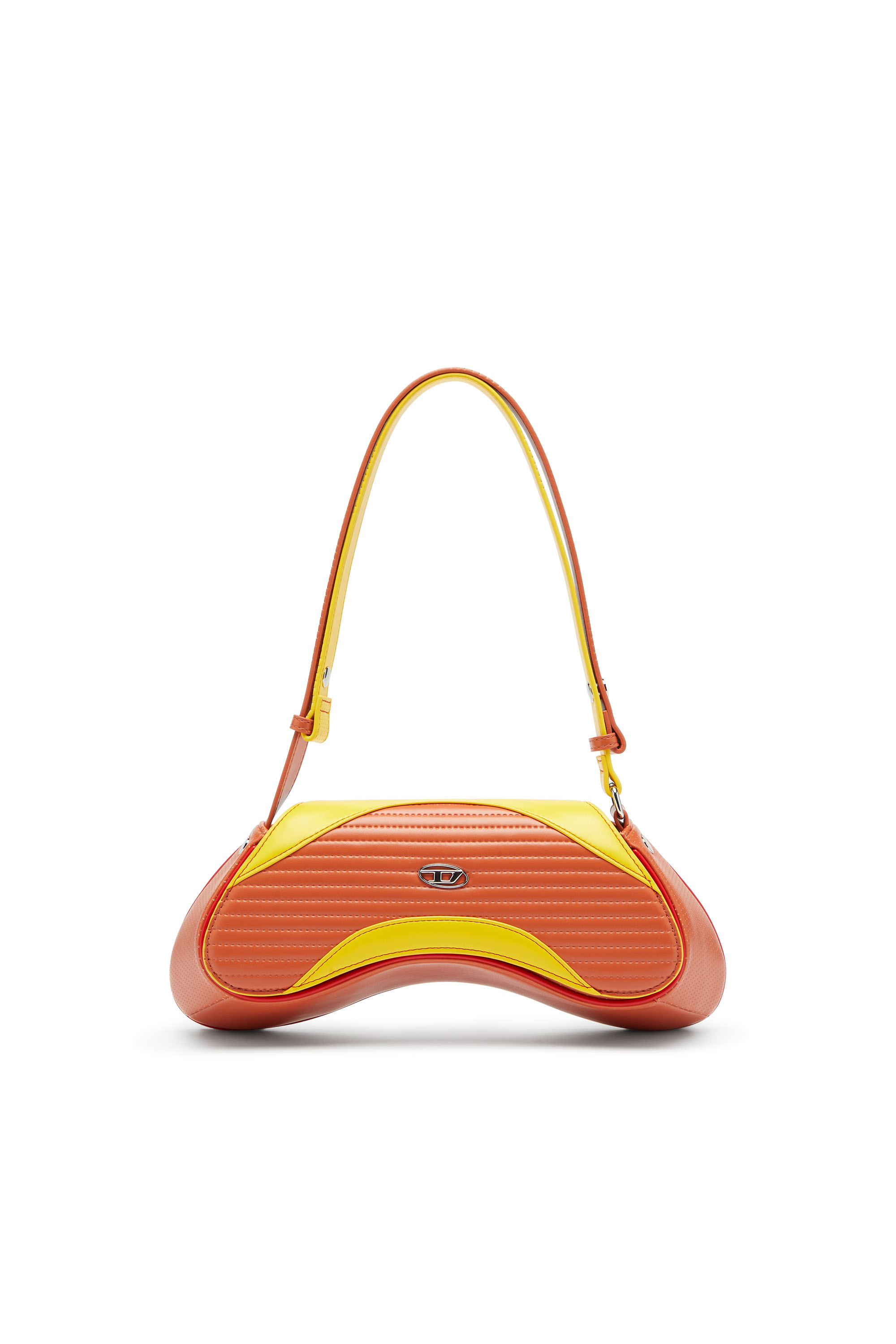 Diesel - PLAY CROSSBODY, Female's クロスボディバッグ in オレンジ/イエロー - 1