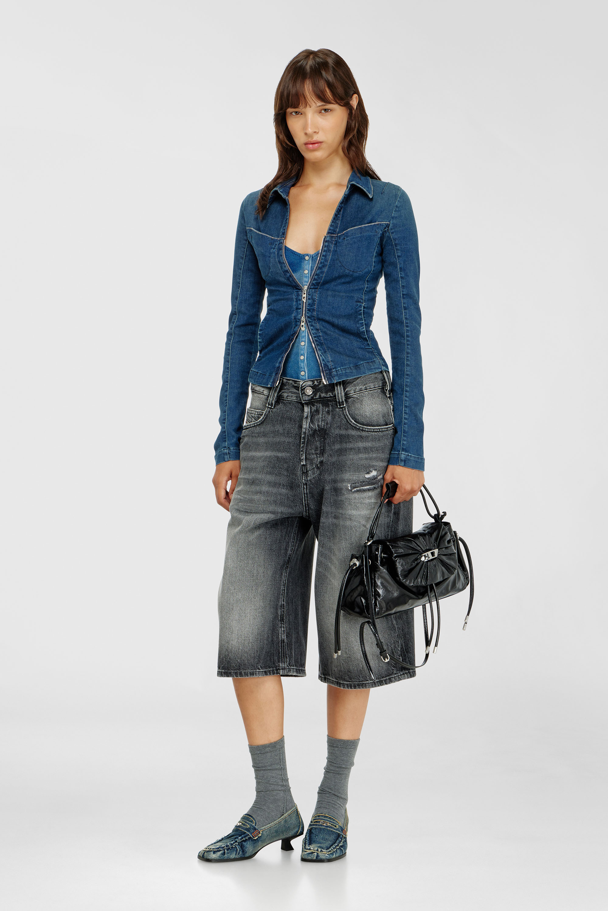 Diesel - SCRUNCH-D TOP HANDLE, Female's トップハンドルバッグ in ブラック - 2