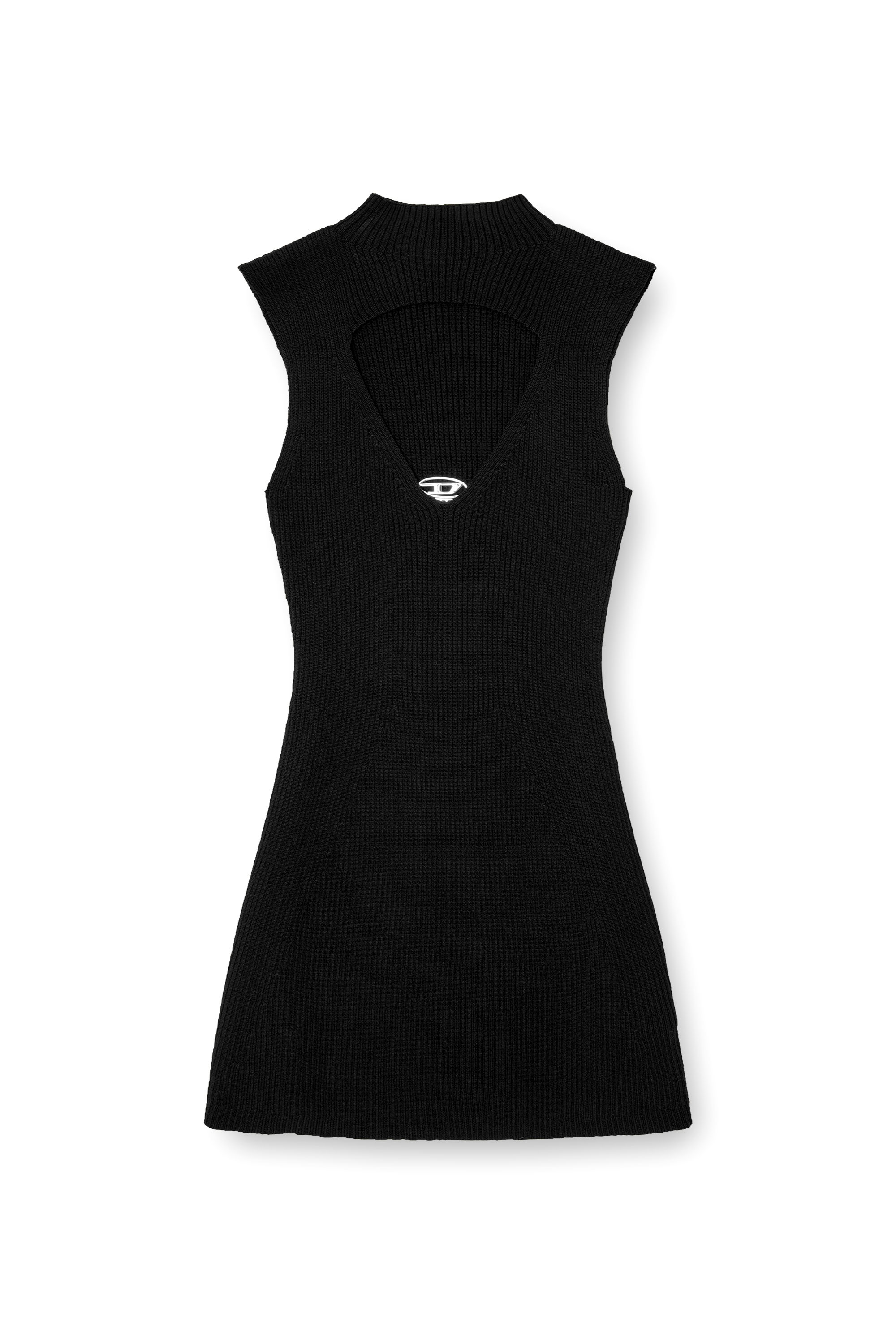 Diesel - M-OLONI-SHORT, Female's ニットドレス in ブラック - 3