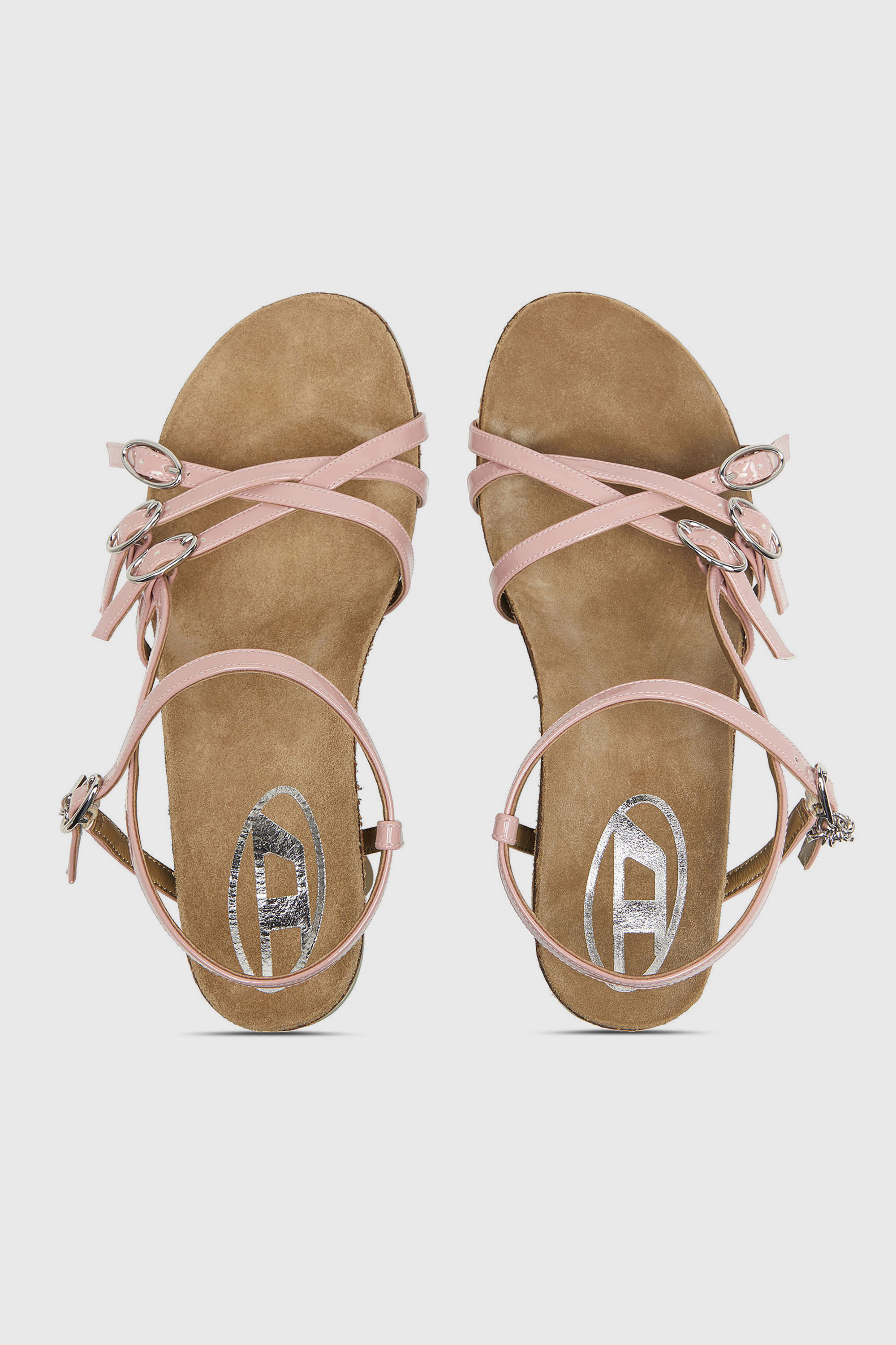 Diesel - D-WOODSTOCK 105 SANDAL, Female's サンダル in ピンク/ホワイト - 5
