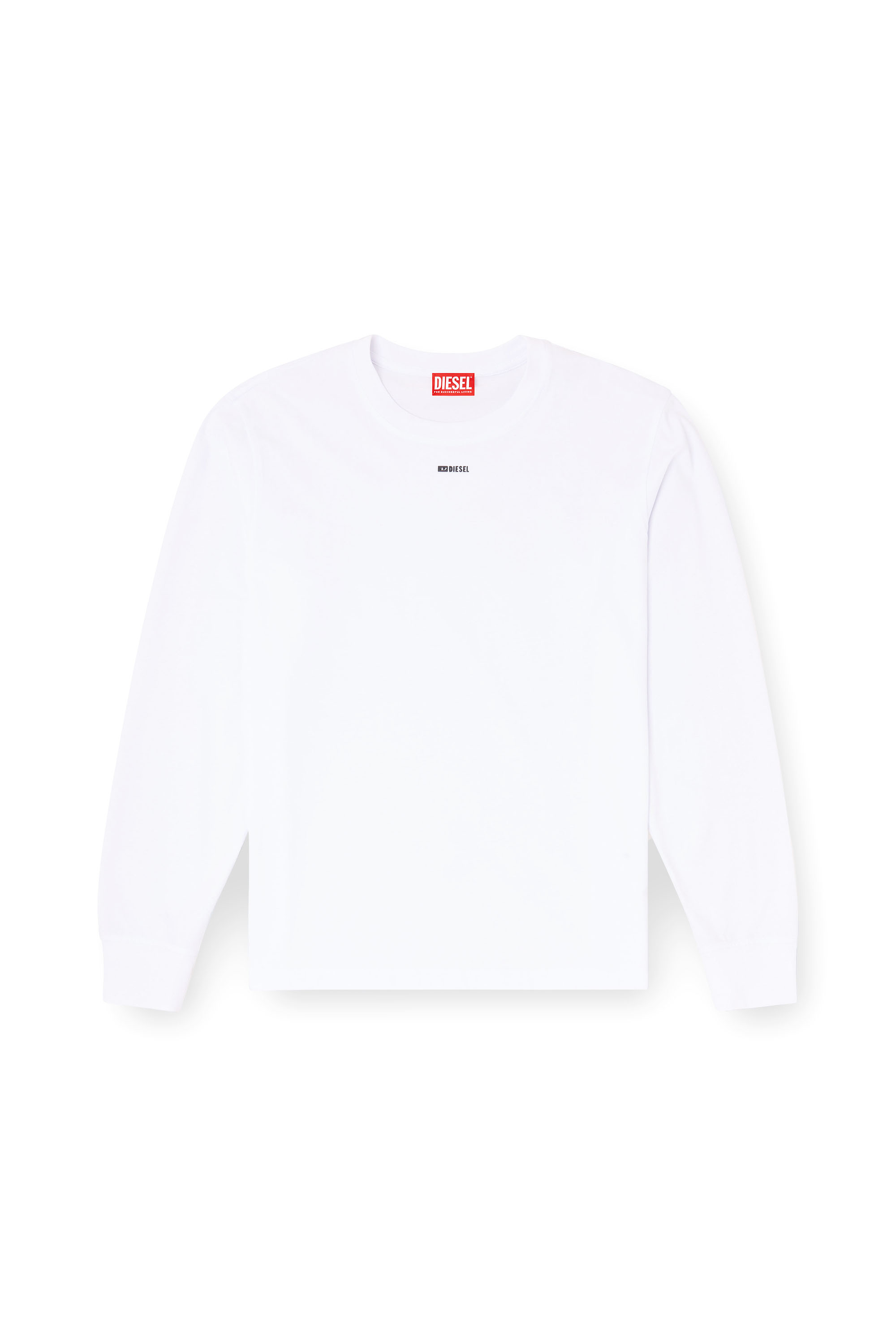 Diesel - T-ADJUST-LS-V1, Male's 長袖Tシャツ in ホワイト - 2
