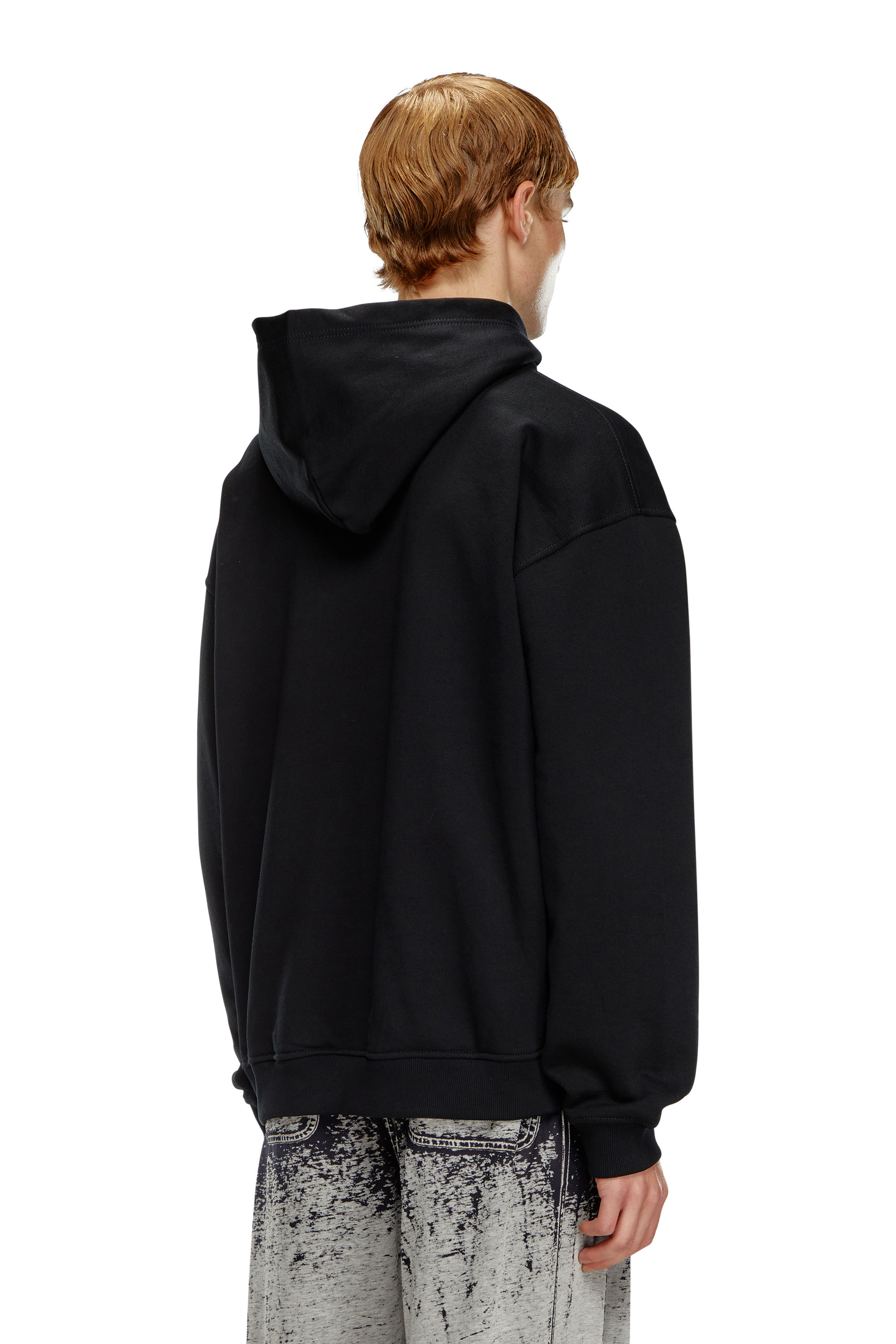 Diesel - S-BOXT-HOOD-LAB, Male's Hoodie with Diesel label in ブラック - 4