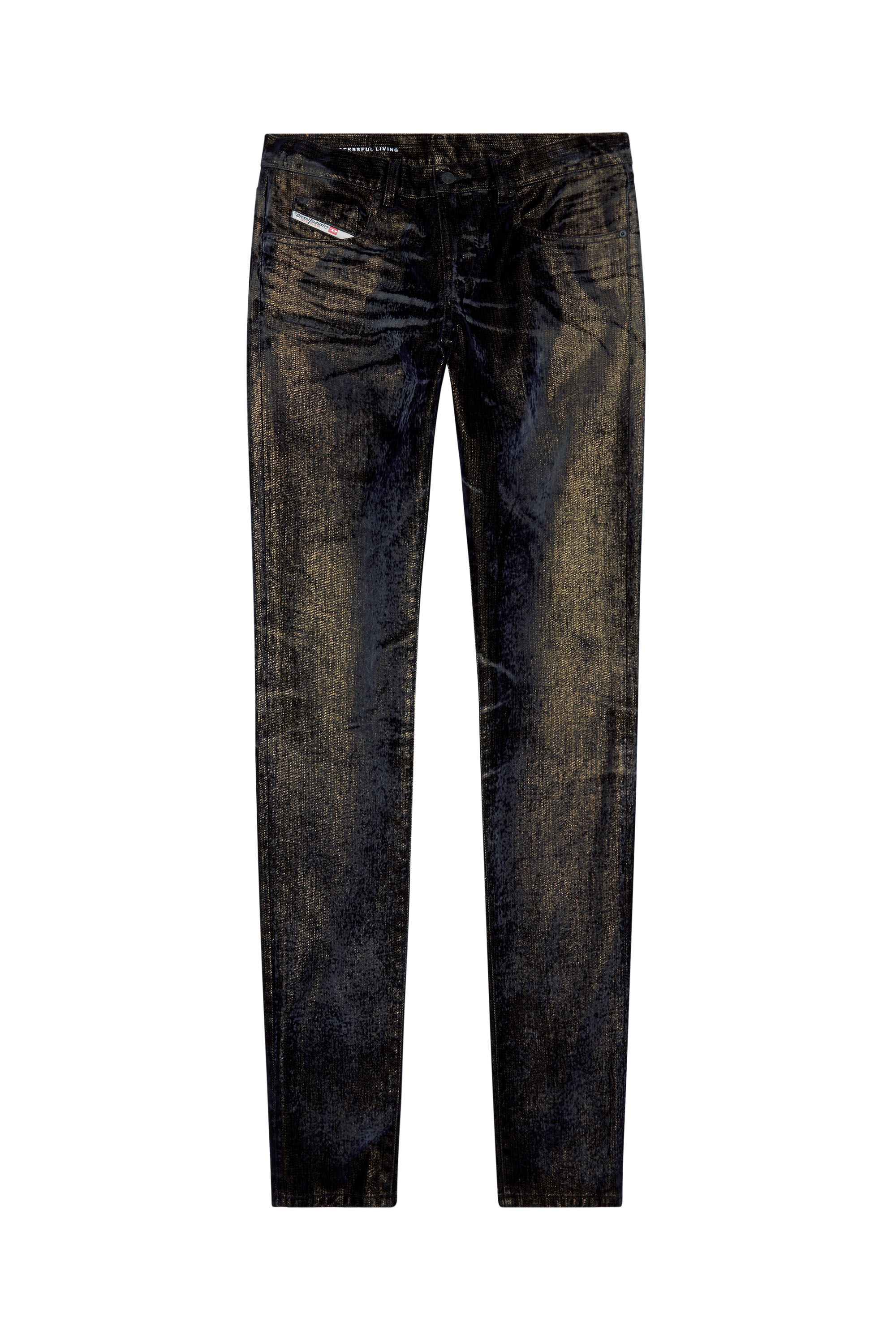 Diesel - Slim Jeans 2019 D-Strukt 09I49, ブラック/ダークグレー - Image 5