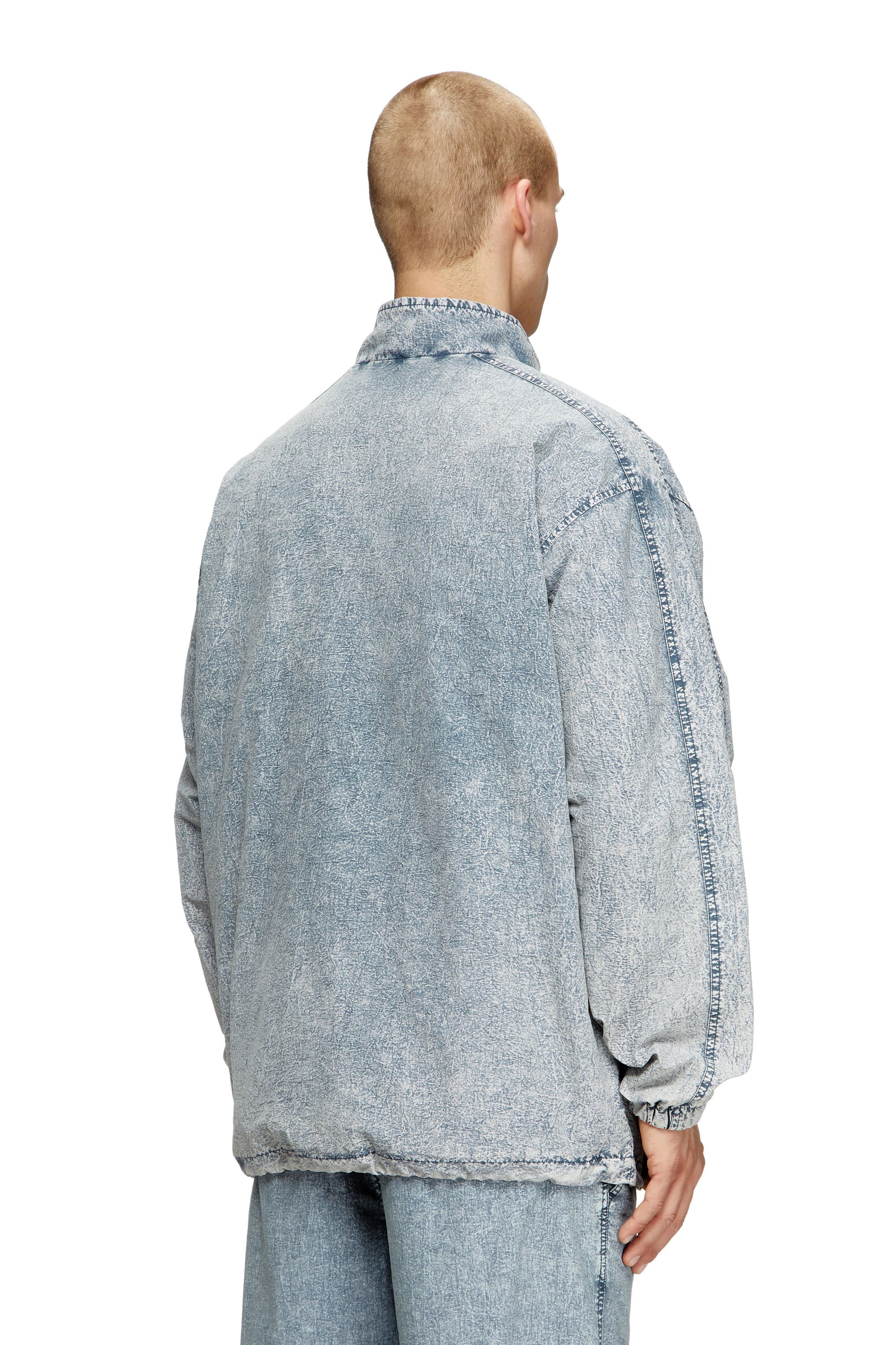 Diesel - J-WILSON, Male's Jacket in recycled nylon taslan in ライトブルー - 4
