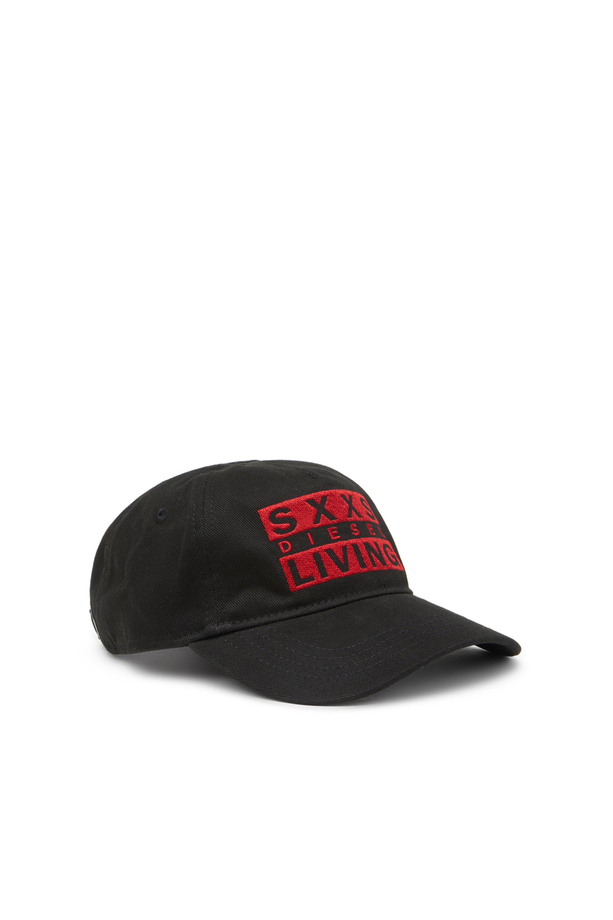 Diesel - C-SUX, Male's Baseball cap in cotton gabardine in ブラック - 1