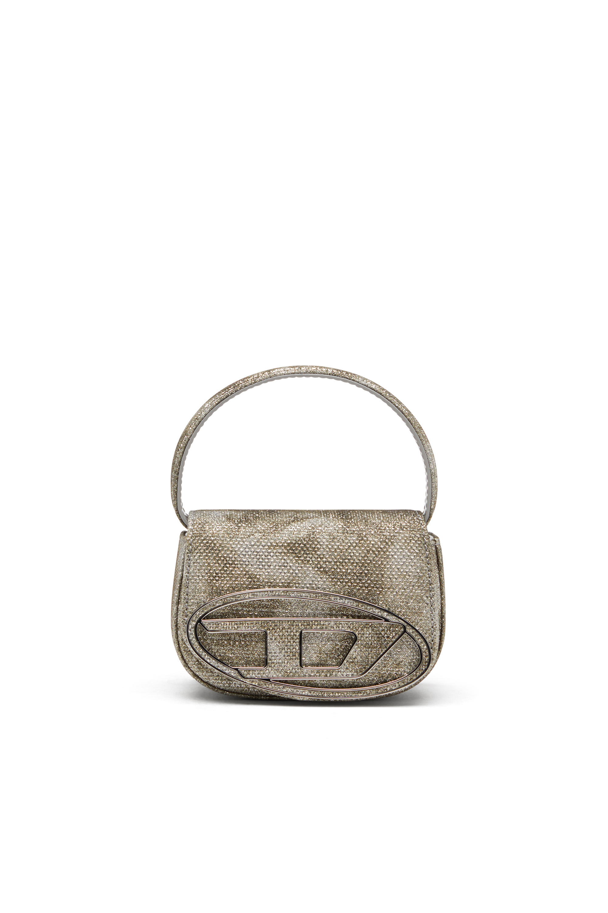 Diesel - 1DR XS, Female's 1DR Xs-Iconic mini bag in shimmer fabric in ミリタリーグリーン - 1