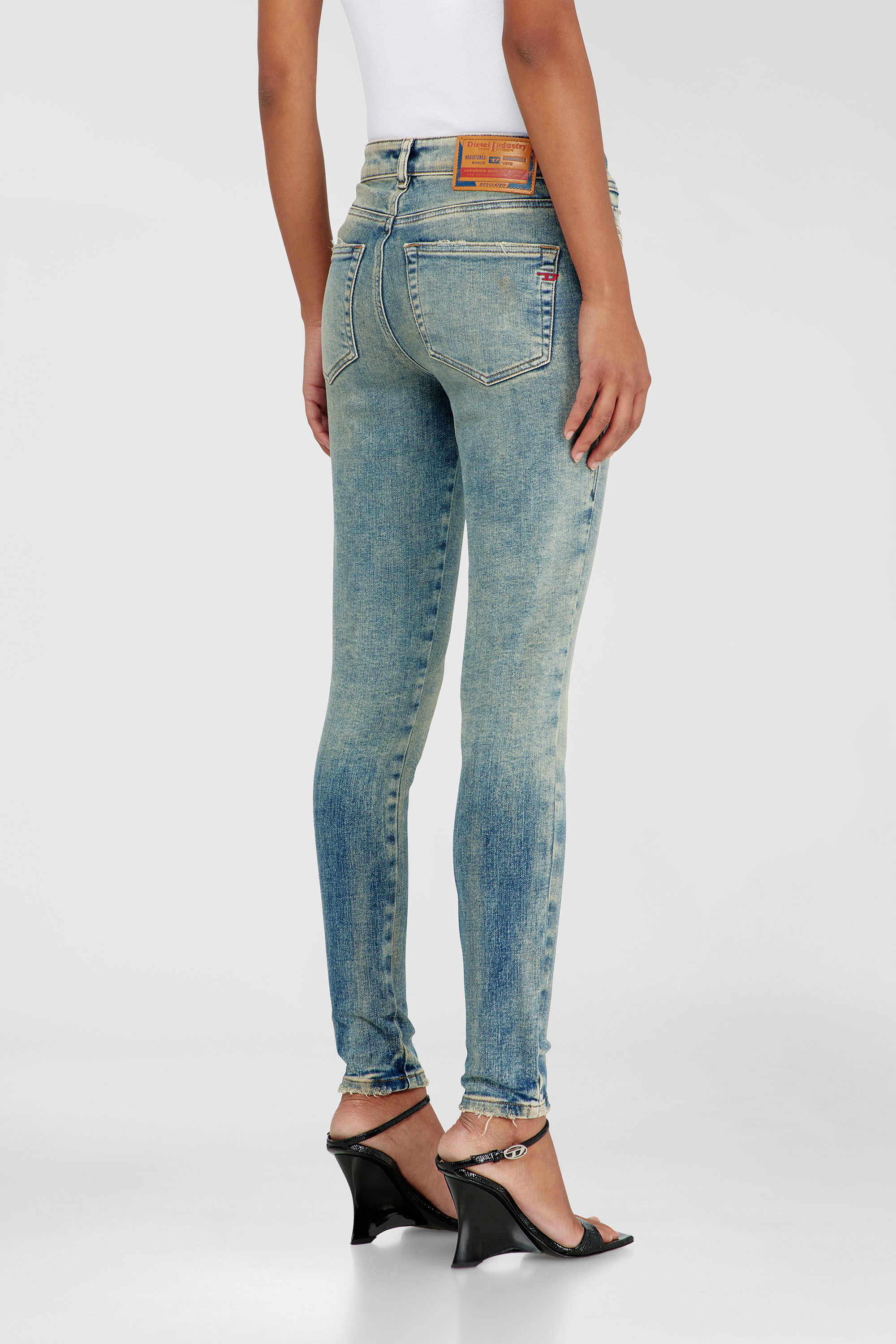 Diesel - Female's Skinny Jeans 2017 Slandy 09P73, ミディアムブルー - 5