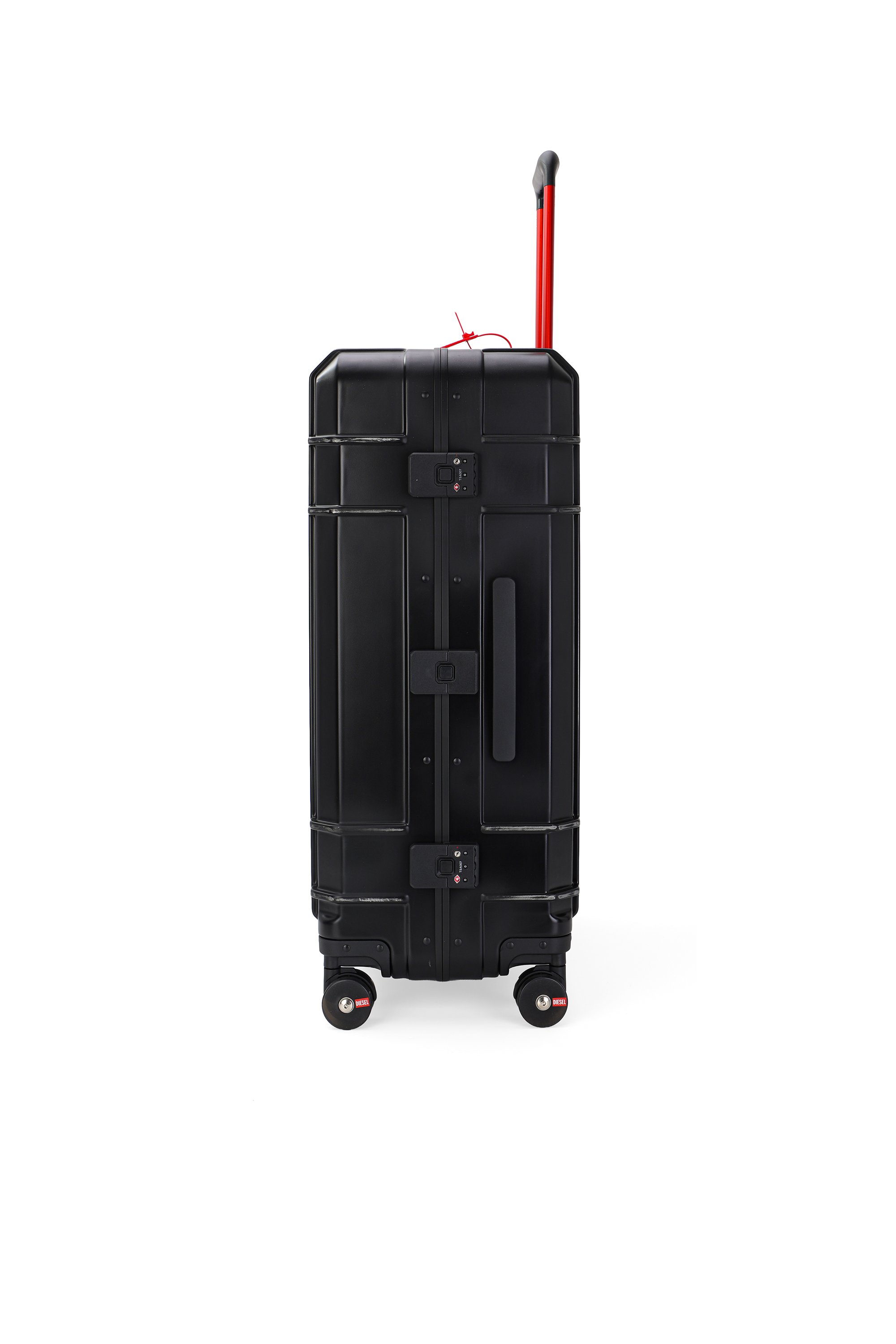 Diesel - DIESEL PC STRONG IMAGE TROLLEY- DSL003, Unisex's Rugged carry‑on suitcase 28" in ブラック - 3
