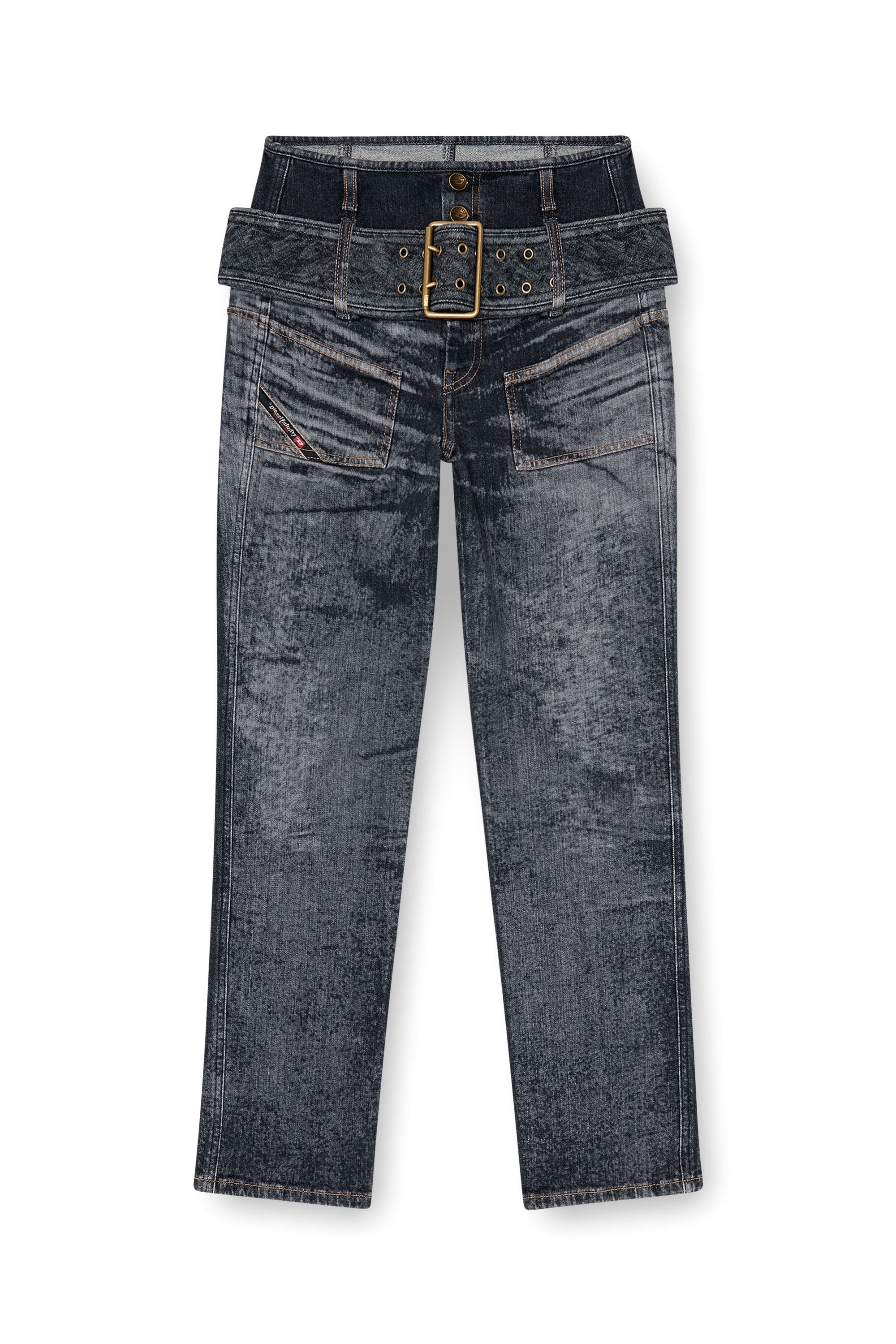 Diesel - Female's Slim Jeans D-Gorina 09Q30, ブラック/ダークグレー - 6