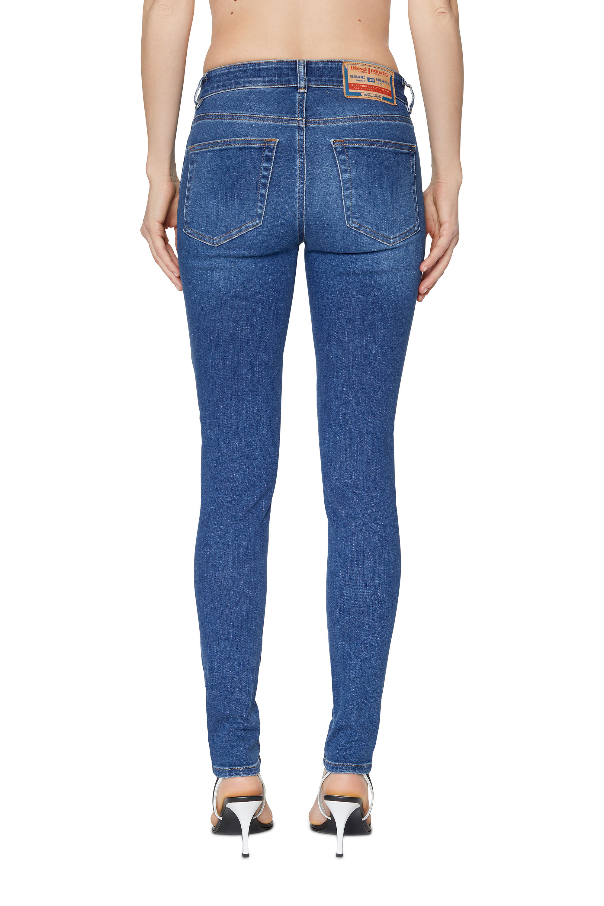 Diesel - Super skinny Jeans 2017 Slandy 09C21, ミディアムブルー - Image 2