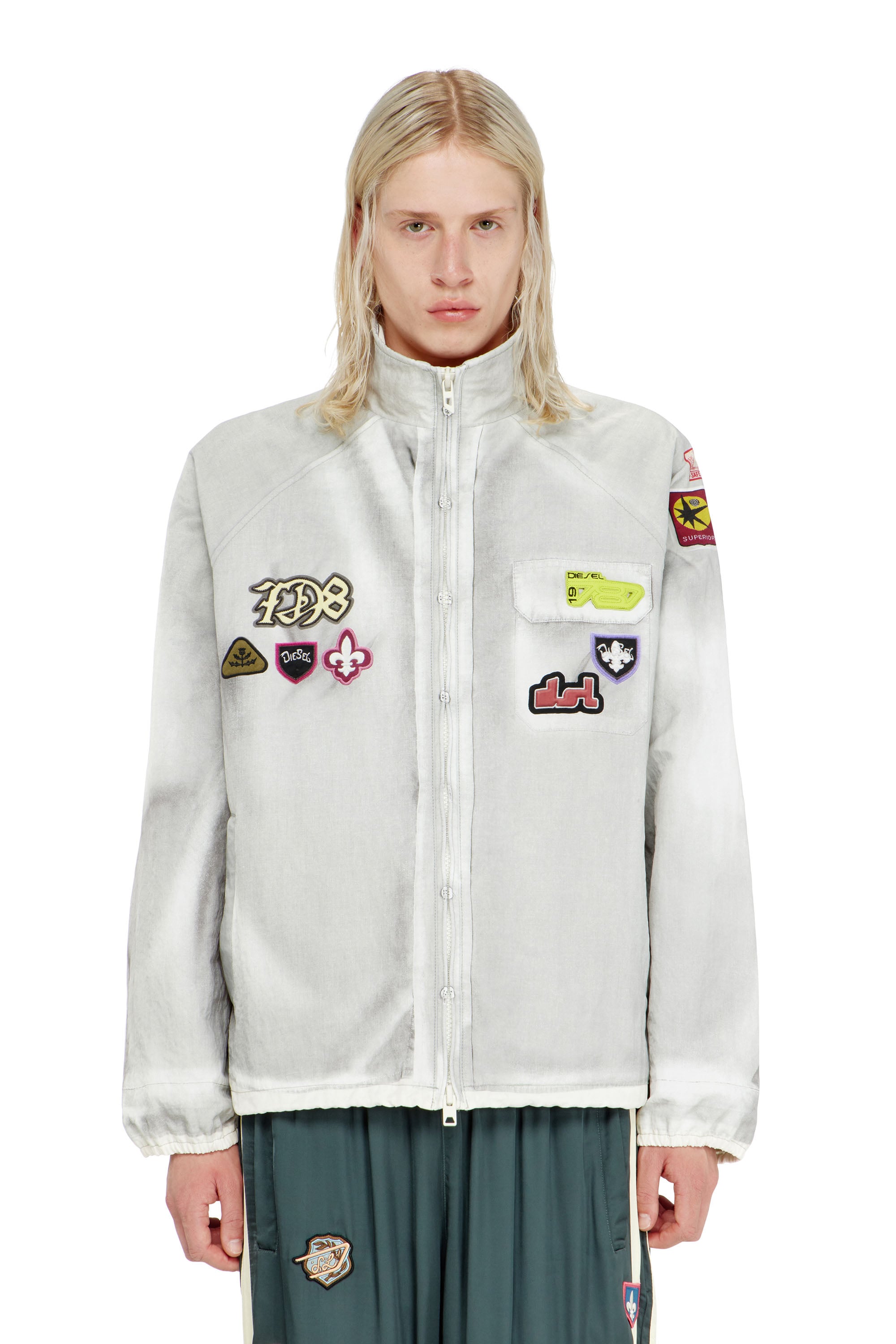 Diesel - J-PATCH, Male's ジャケット in ライトグレー - 6