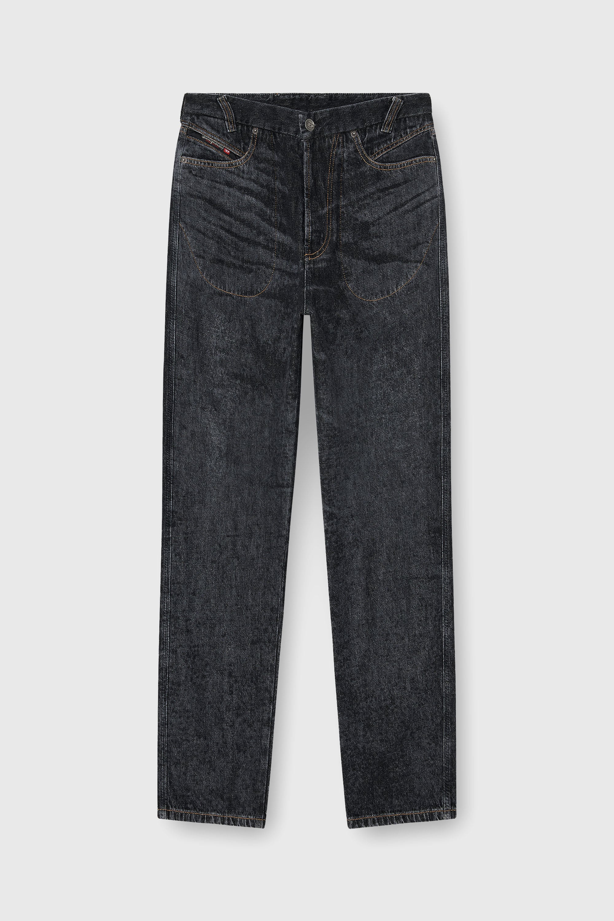 Diesel - Male's Relaxed Jeans D-Marcus 09Q24, ブラック/ダークグレー - 2