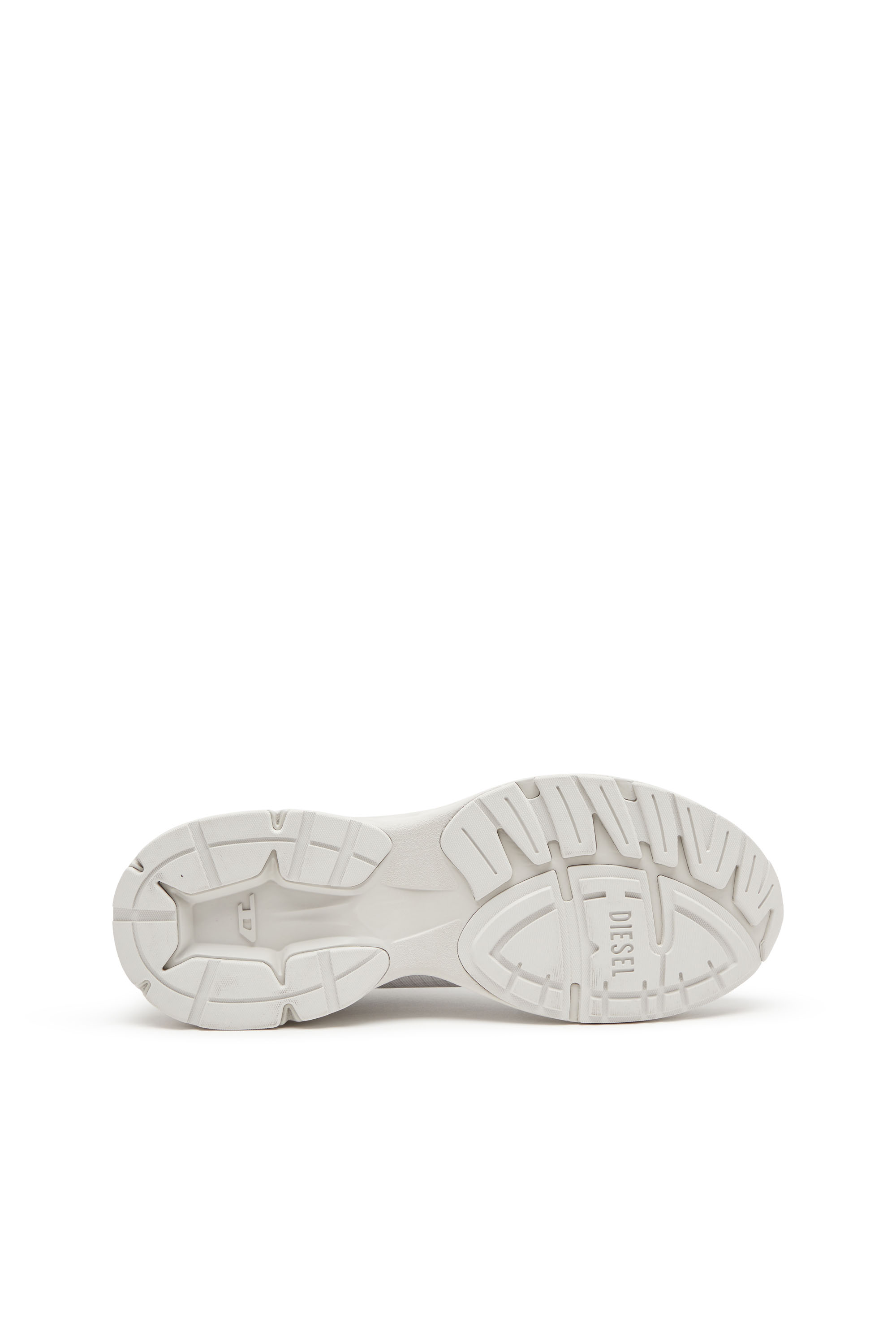 Diesel - D-AIRSPEED LOW W, Female's D-Airspeed Low-Striped sneakers in coated ripstop in ホワイト/グレー - 4