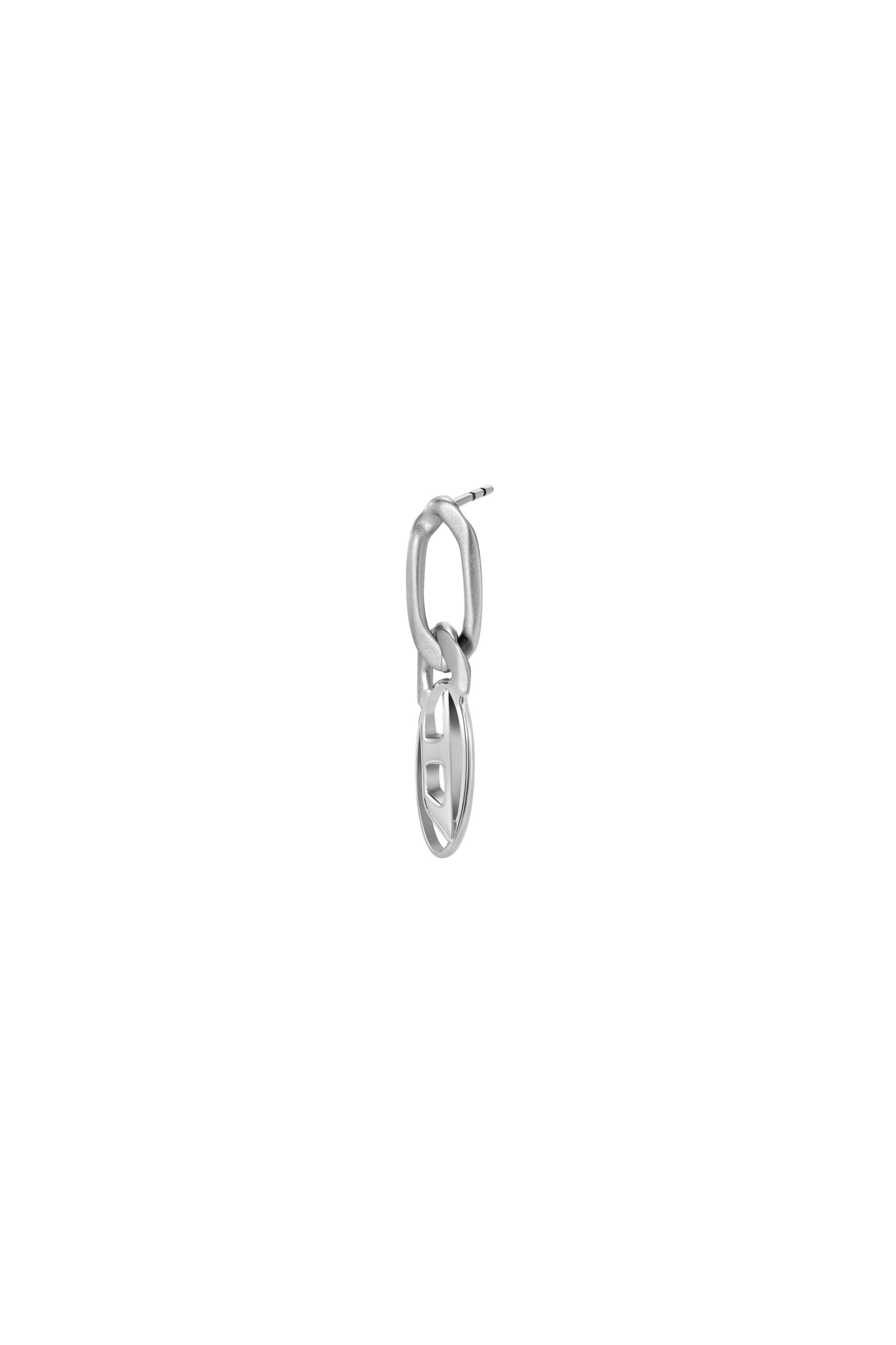 Diesel - DX1598040, Unisex's Stainless Steel and Brass Drop Earring in シルバー - 1