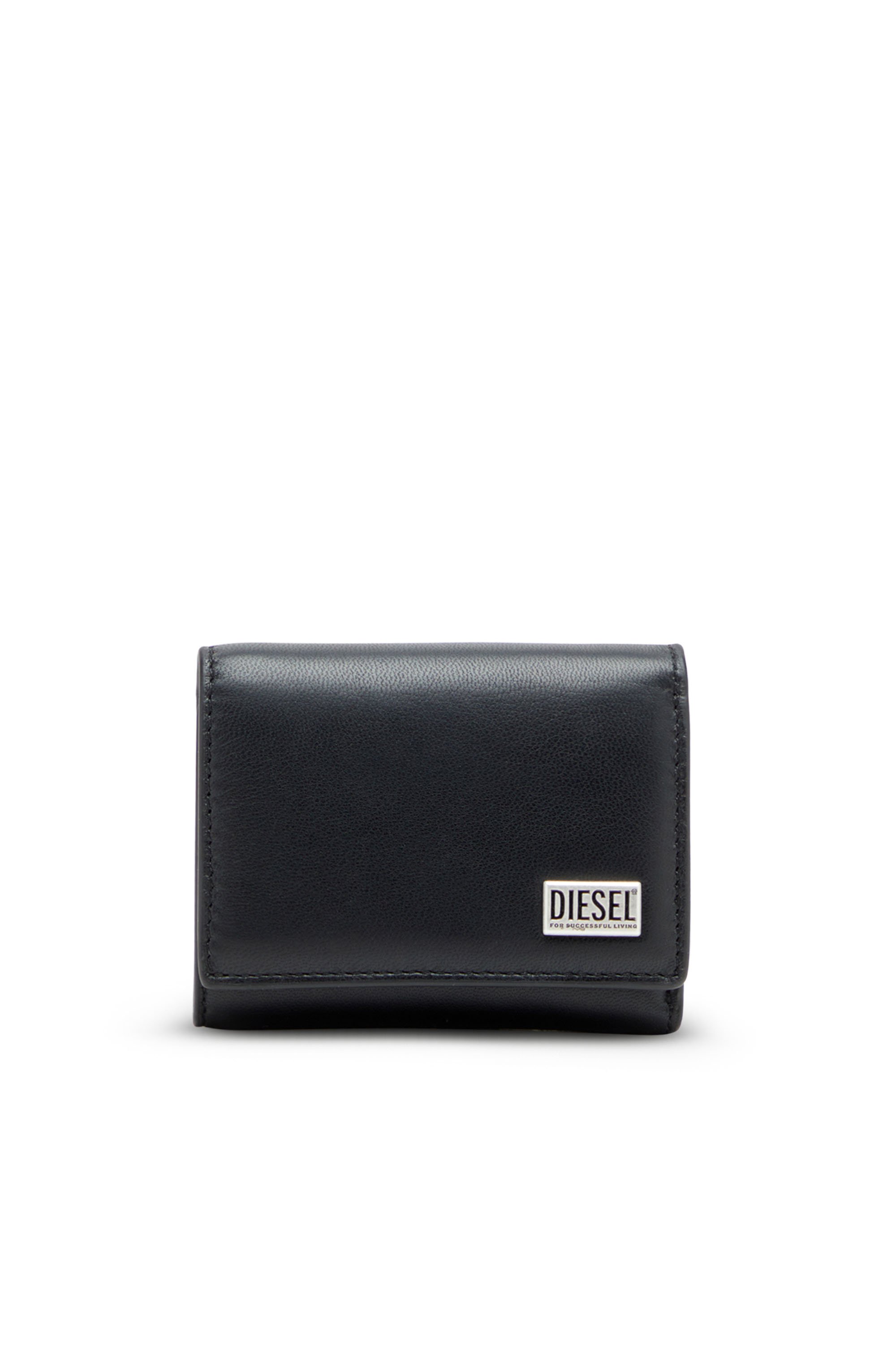 Diesel - BISCOTTO TRI FOLD COIN 3D, Male's Tri-fold wallet in leather in null - 1