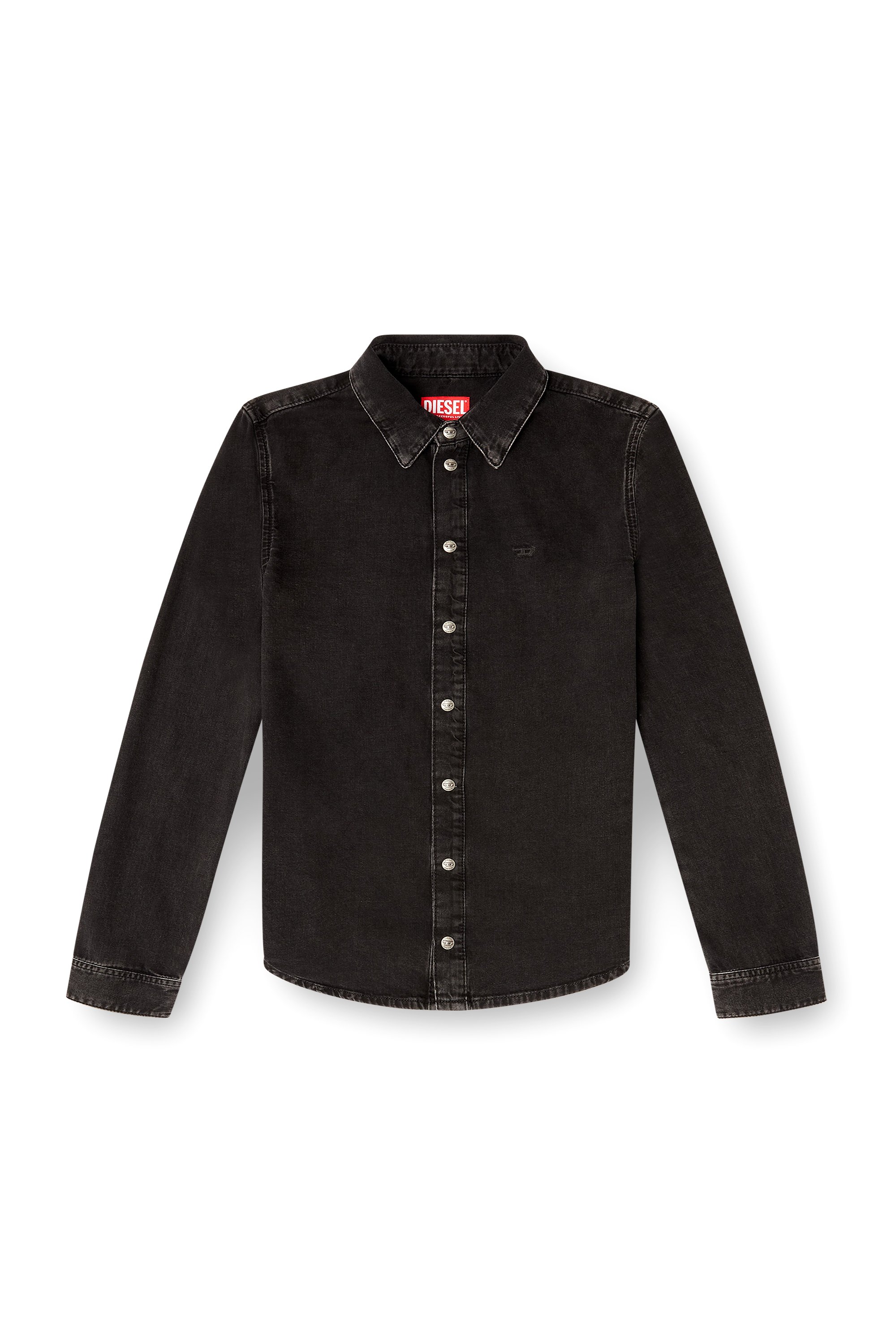 Diesel - DE-EAZY, Female's Denim shirt with contrasting stitching in ブラック - 3