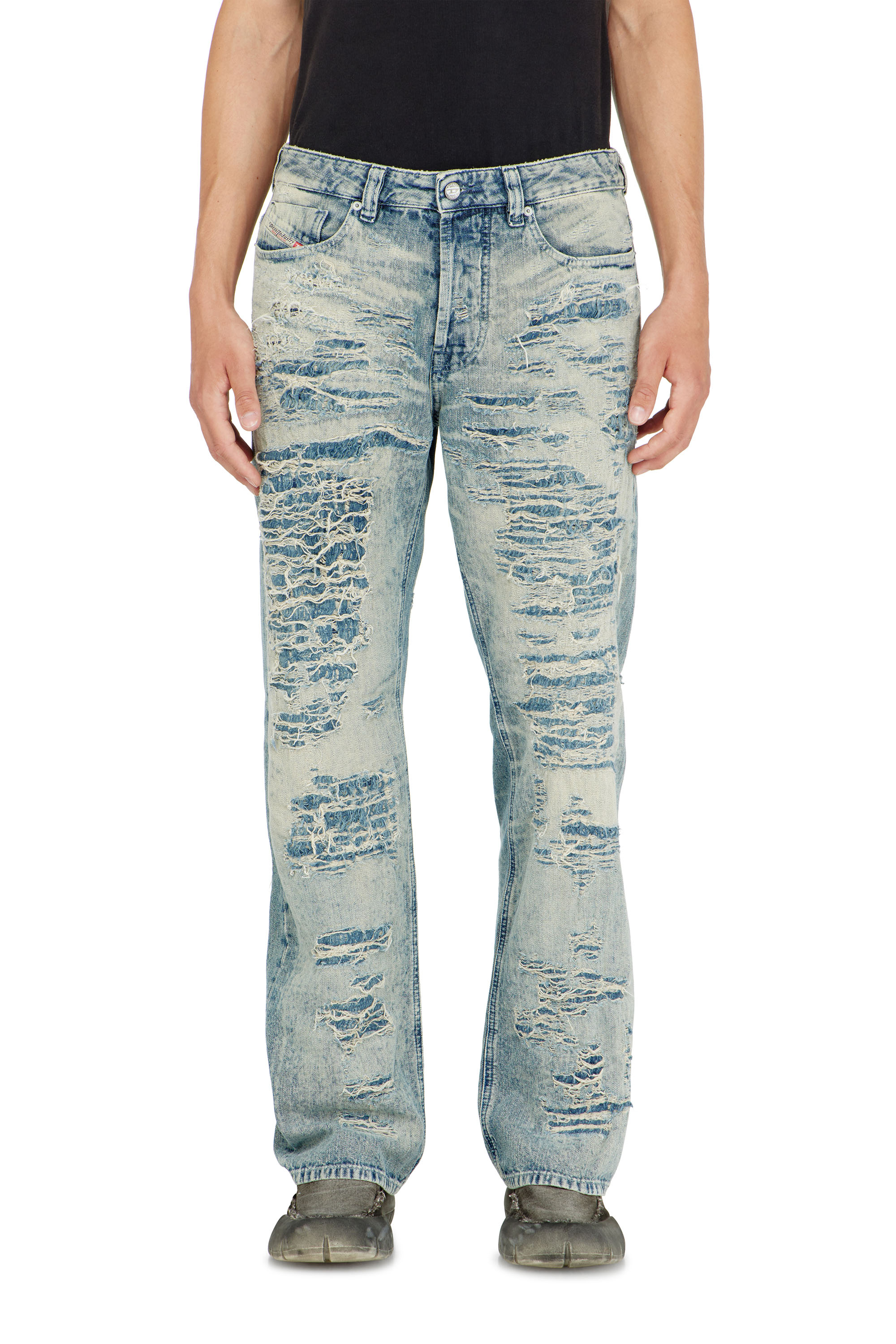 Diesel - Male's Relaxed Jeans 1980 D-Eeper 068YM, ミディアムブルー - 5
