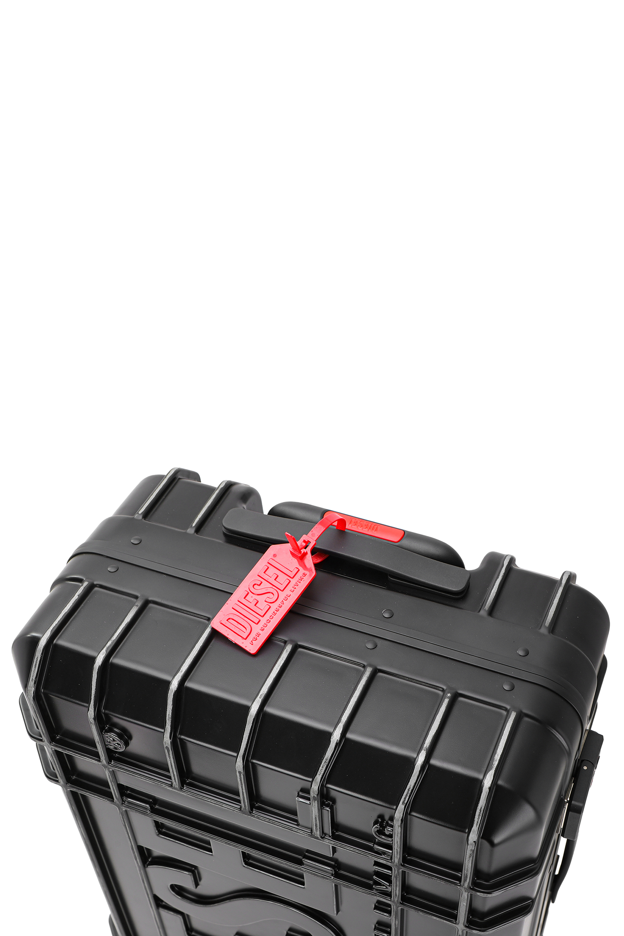 Diesel - DIESEL PC STRONG IMAGE TROLLEY- DSL003, Unisex's Rugged carry‑on suitcase 24" in ブラック - 6