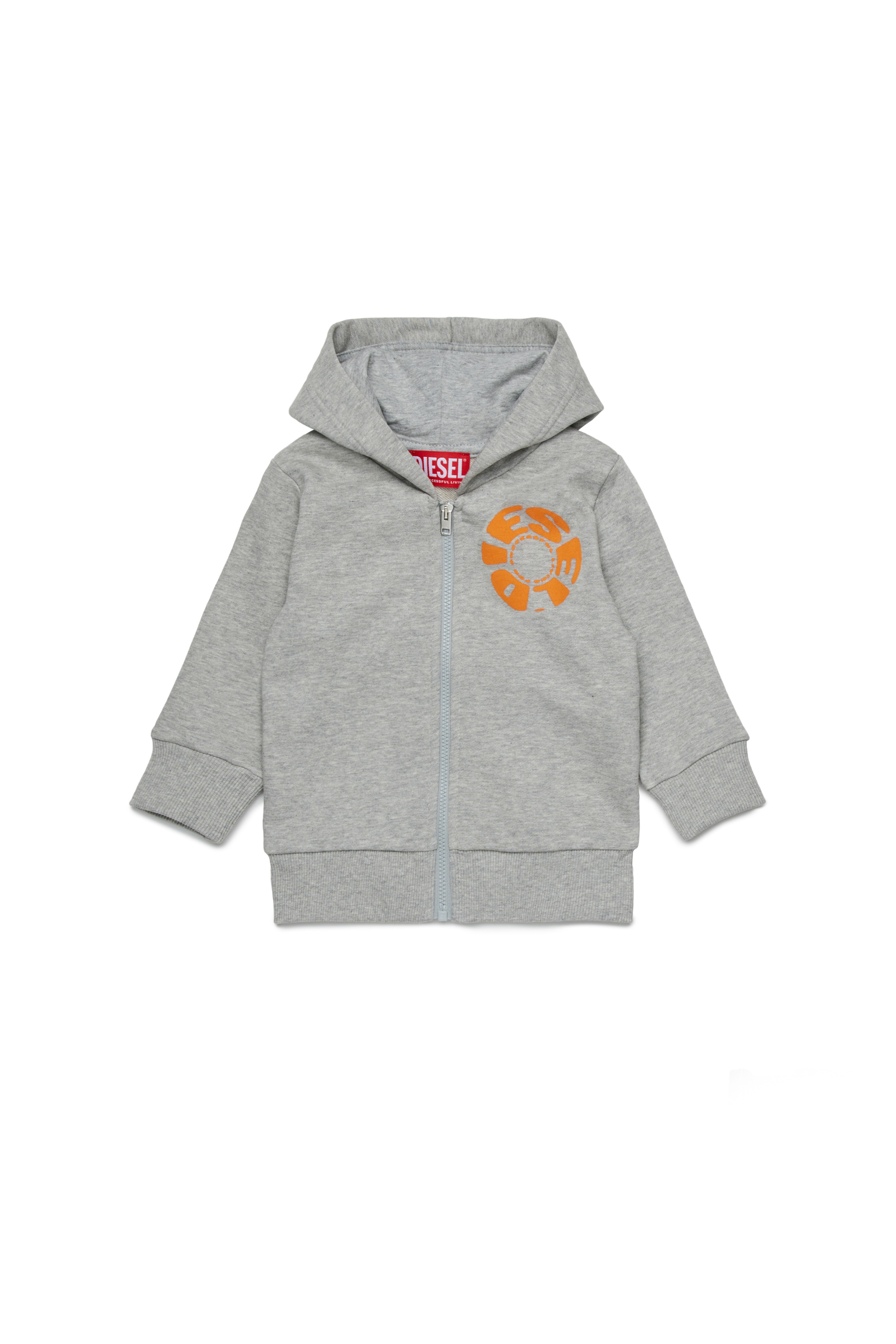 Diesel - SPRAVONB, Male's ジップアップパーカー in グレー - 1