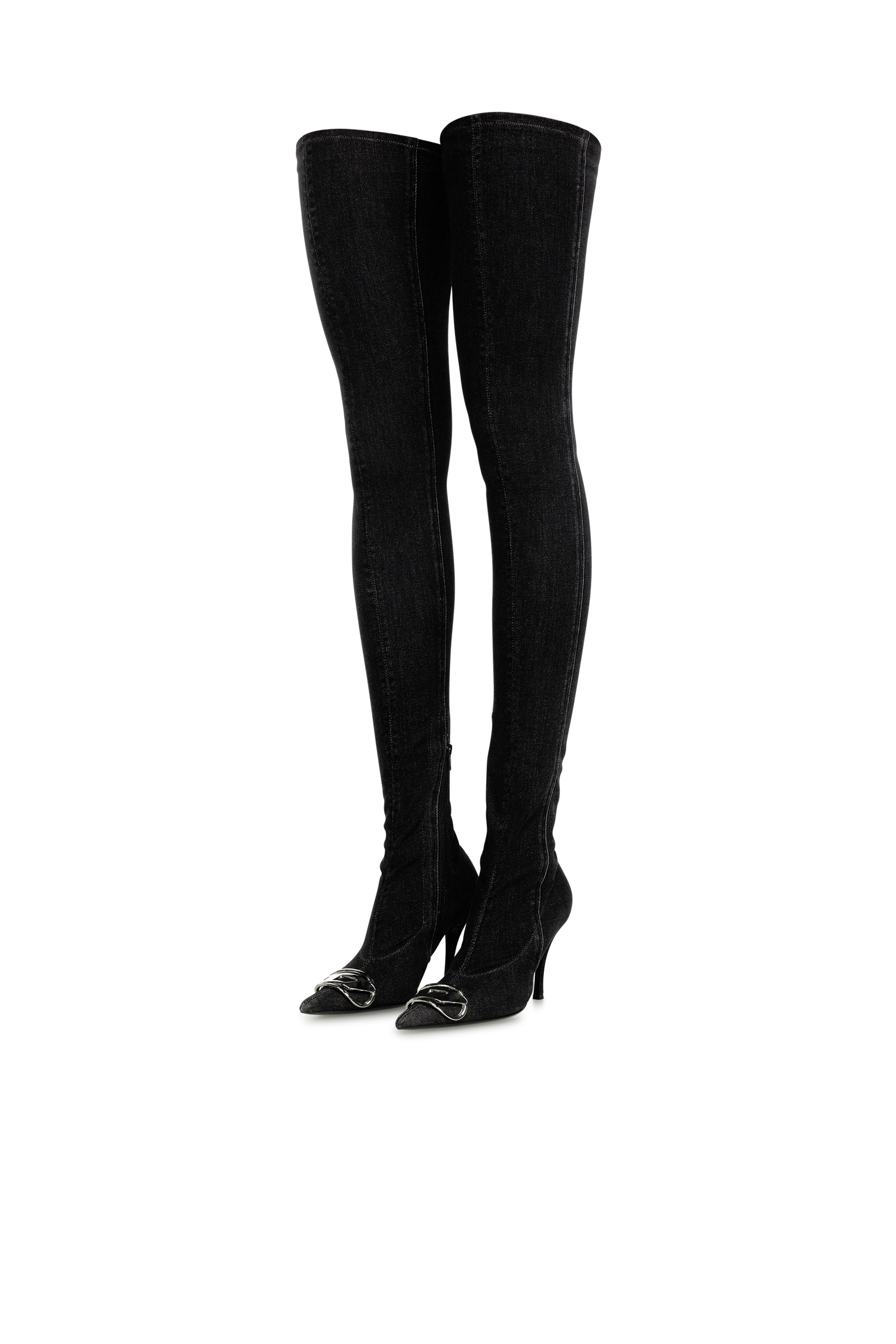 Diesel - D-VENUS TBT D, Female's D-Venus-Over the knee boot in ブラック - 6