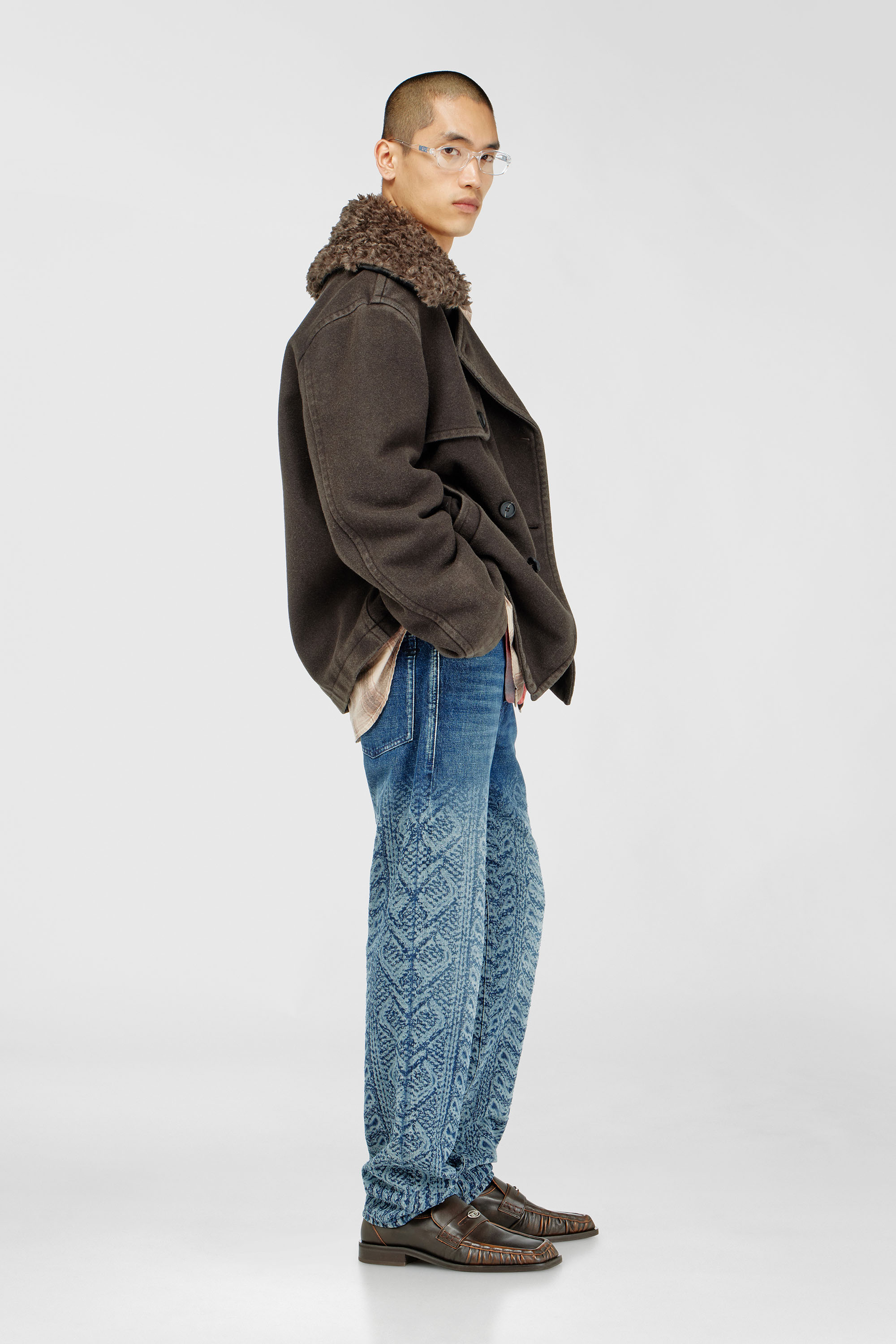 Diesel - Male's Regular Jeans 2024 D-Macs 007EV, ダークブルー - 3