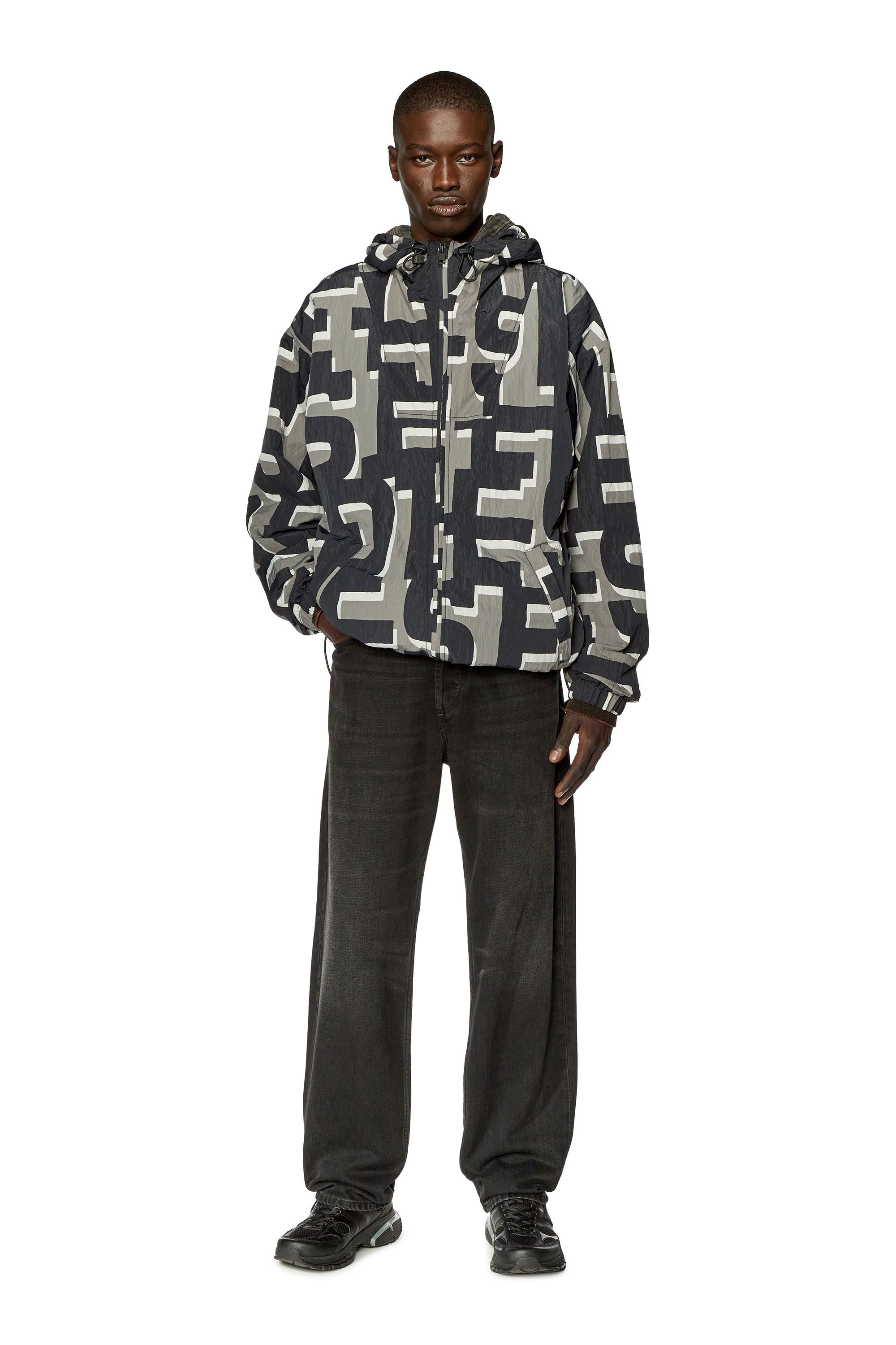 Diesel - J-JASS-MON-PRINT, グレー/ブラック - Image 4