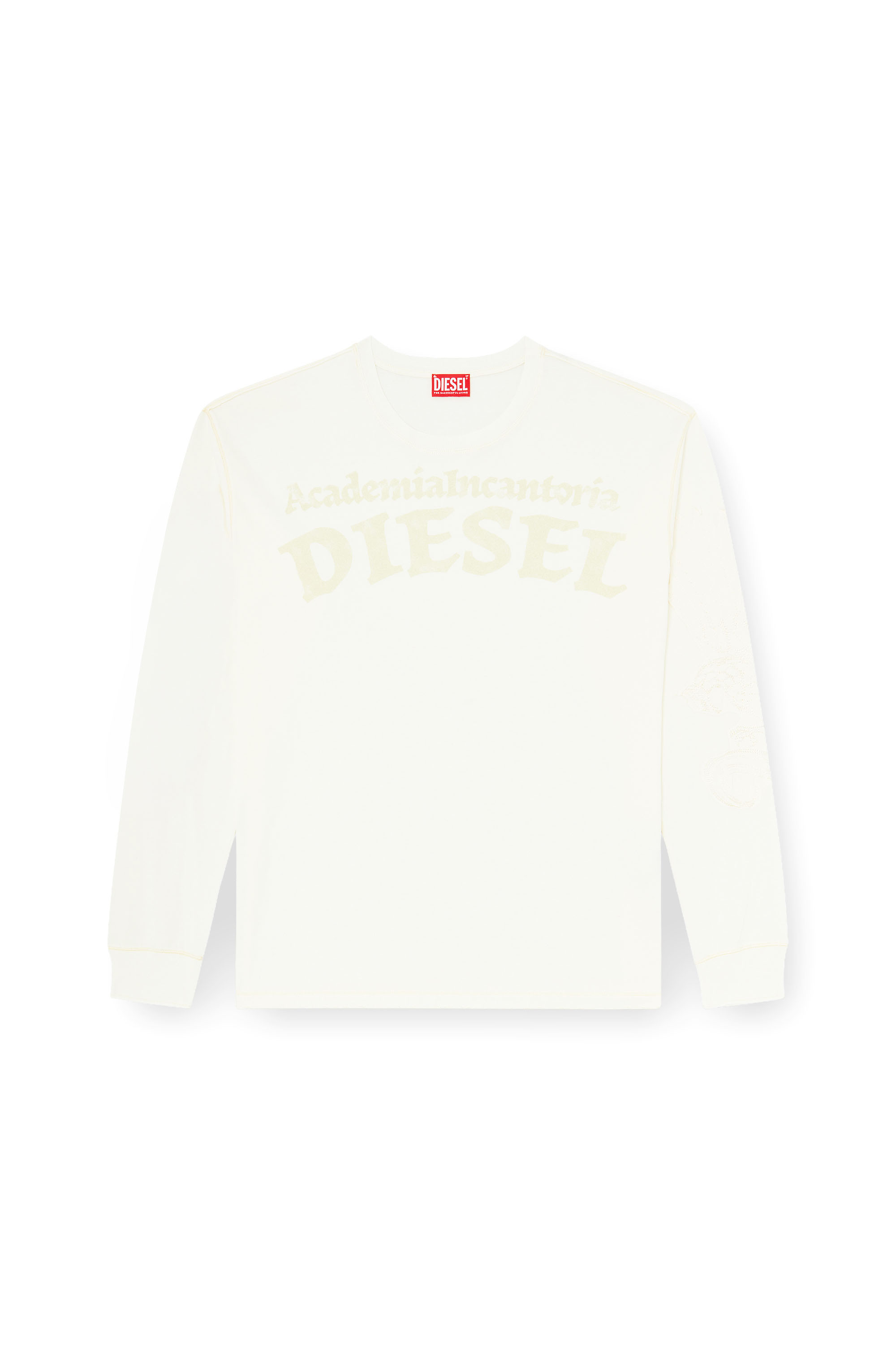 Diesel - T-NORM-LS-AA3, Male's 長袖Tシャツ in ホワイト - 2
