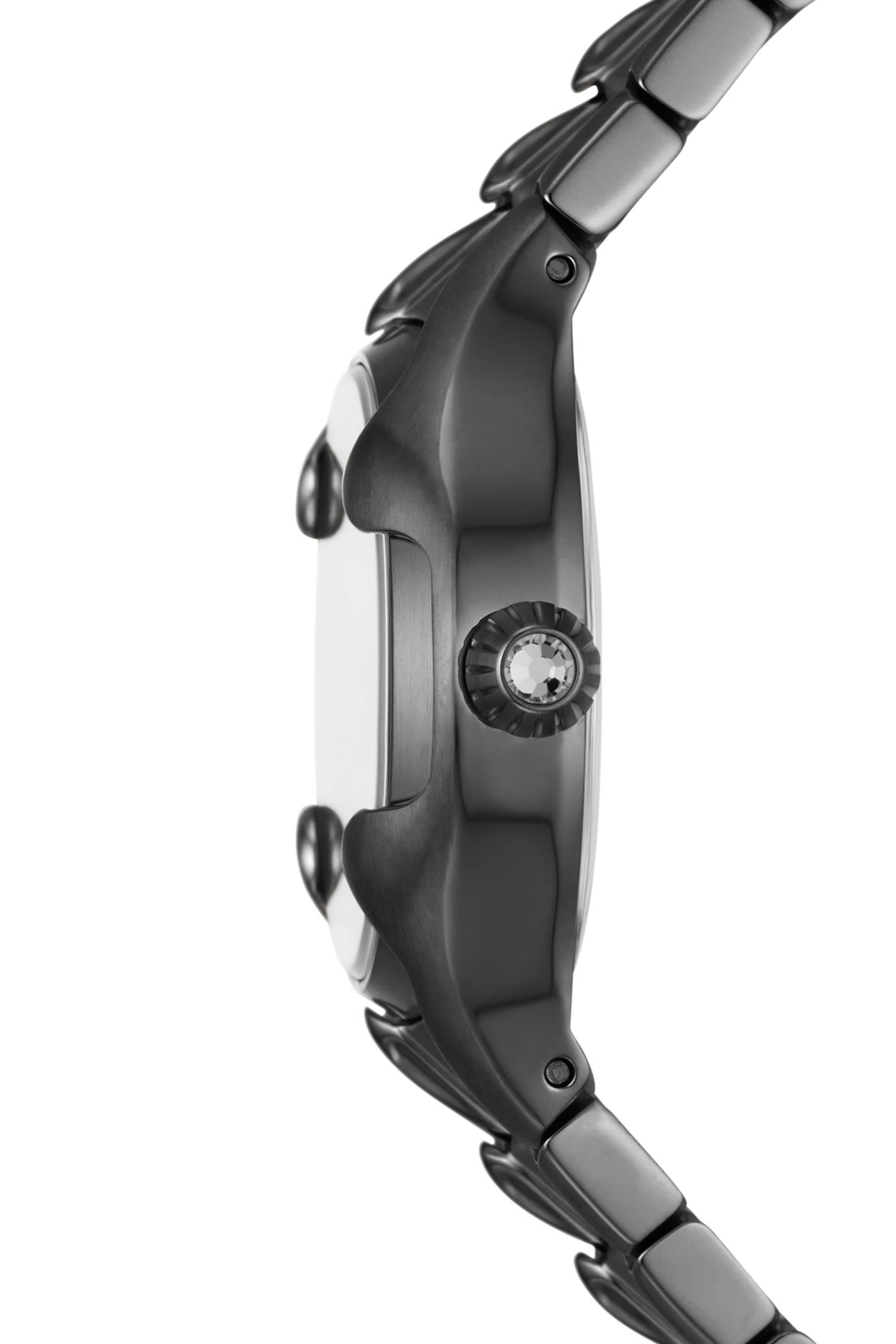 Diesel - DZ5603, Female's Vert three-hand gunmetal stainless steel watch in ダークグレー - 3