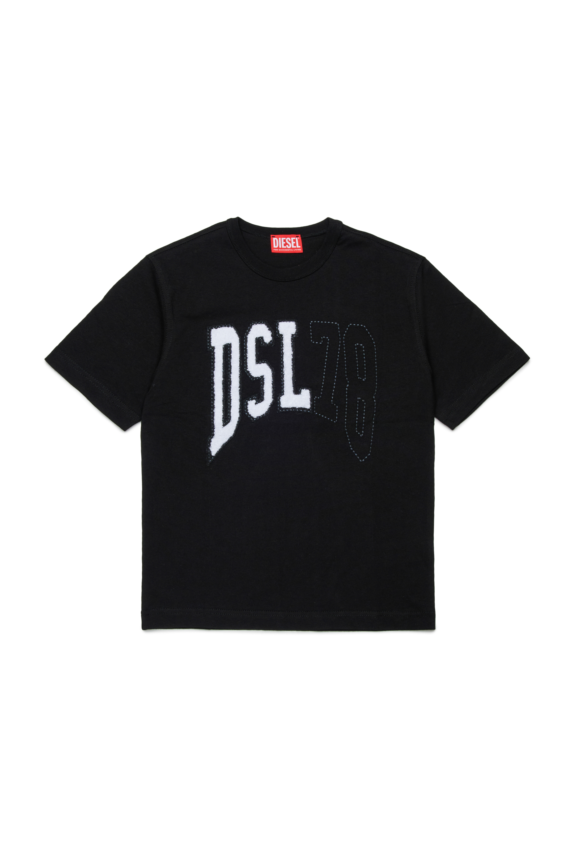Diesel - TWASHN OVER, Male's Tシャツ in ブラック - 1