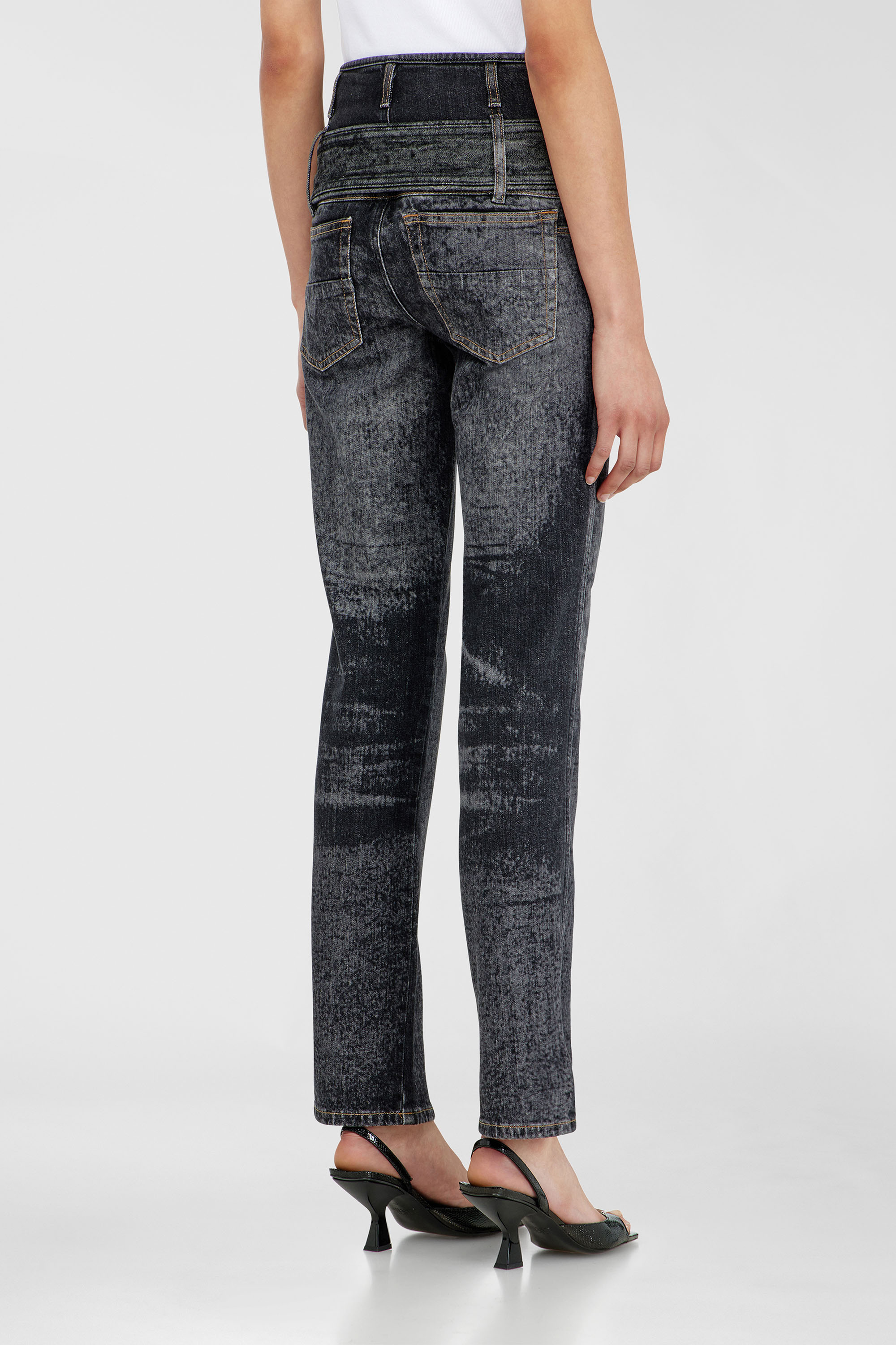 Diesel - Female's Slim Jeans D-Gorina 09Q30, ブラック/ダークグレー - 5