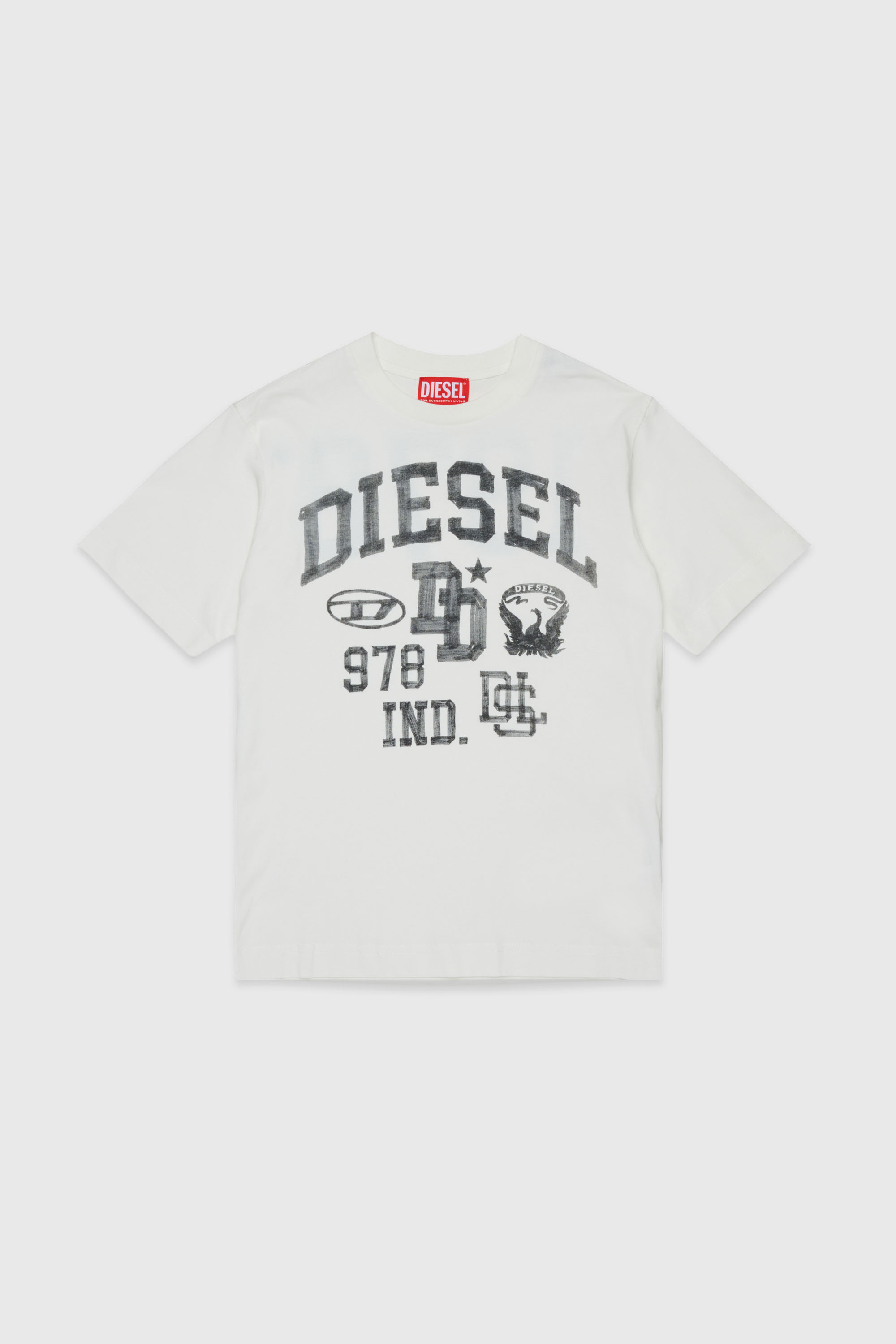 Diesel - TBAND OVER, Male's Tシャツ in ホワイト - 1