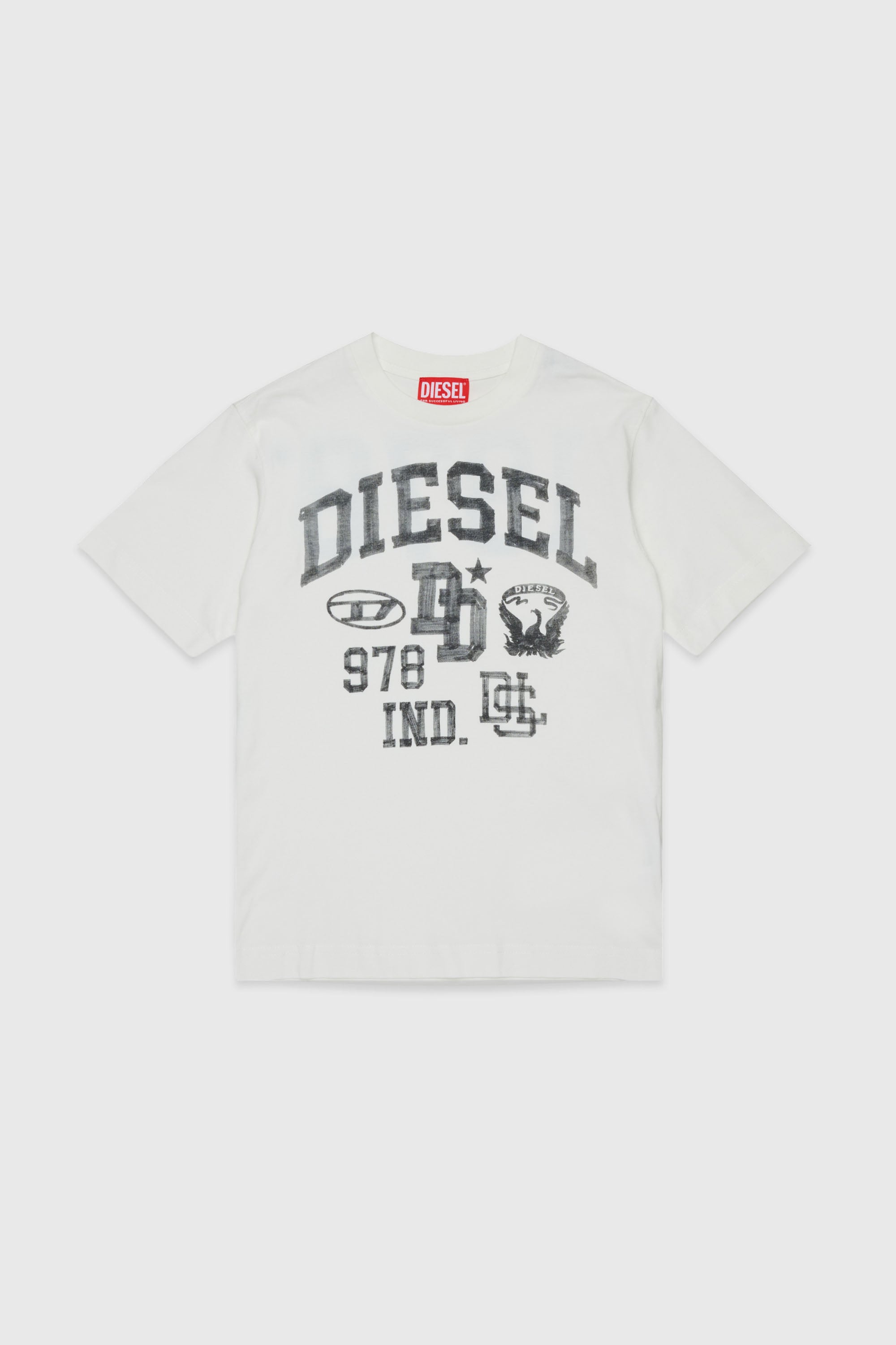 Diesel - TBAND OVER, Male's Tシャツ in ホワイト - 1
