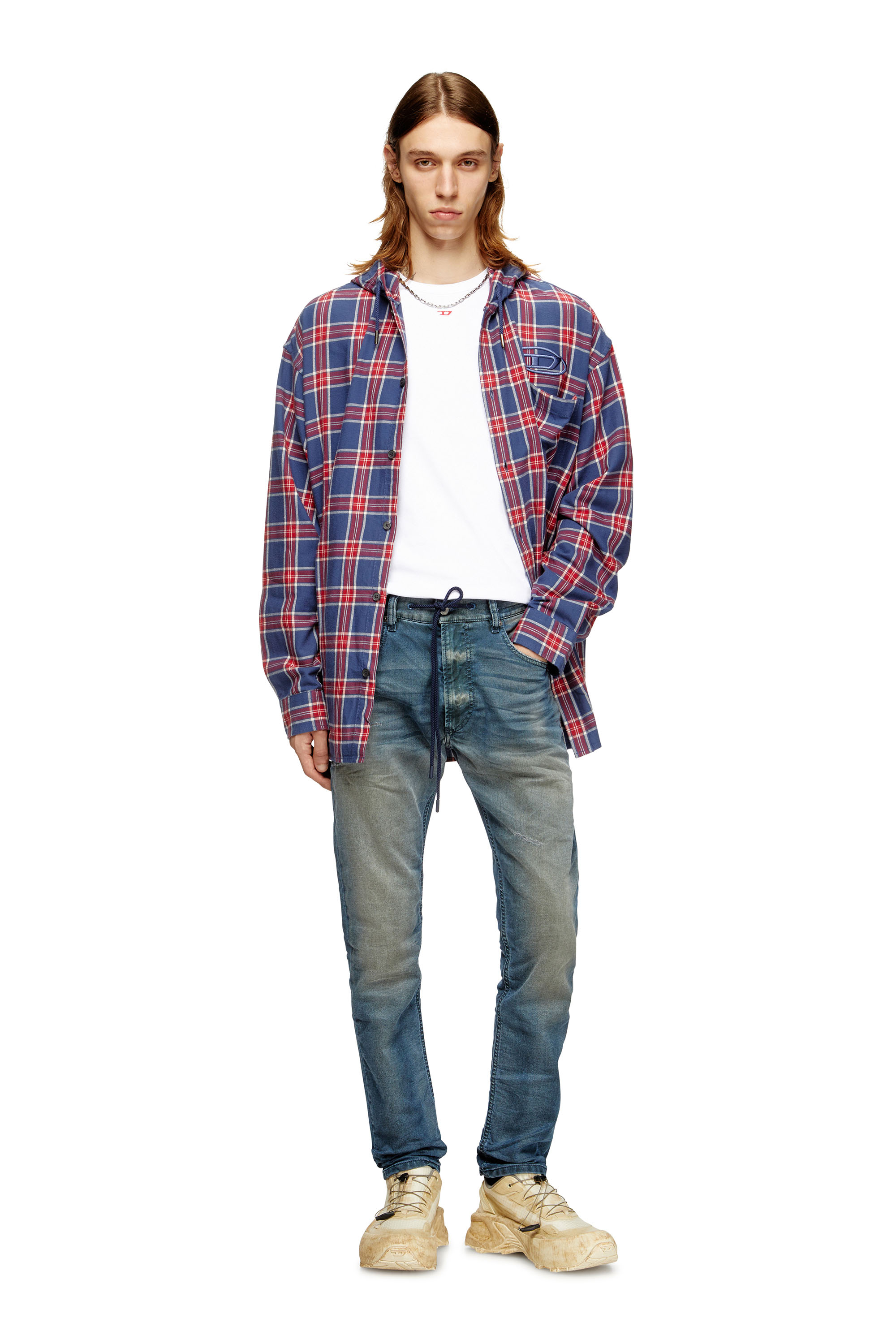 Diesel - Male's Regular 2032 D-Krooley Joggjeans® 068SC, ダークブルー - 2