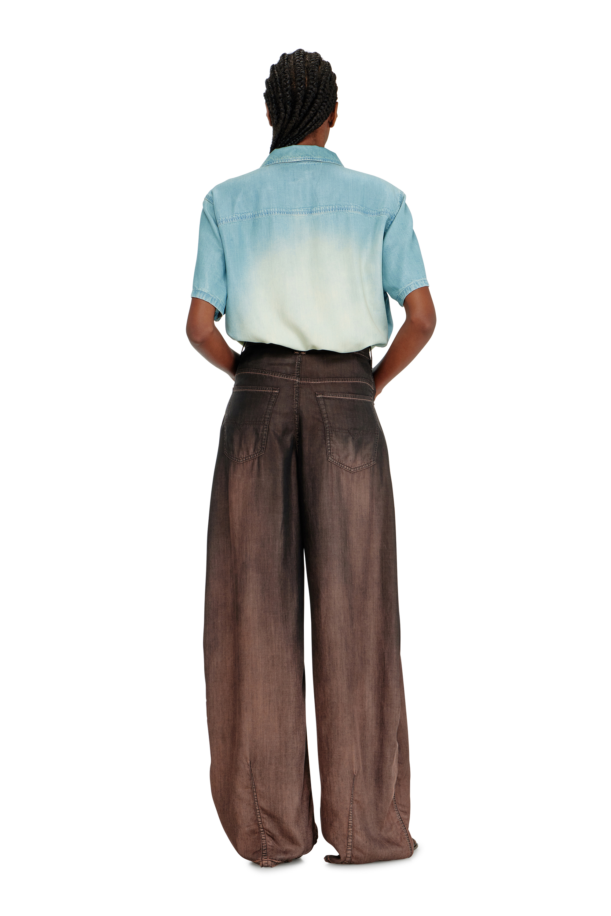 Diesel - Female's Relaxed Jeans 1987 D-Khelz 068YF, ブラック/ブラウン - 3