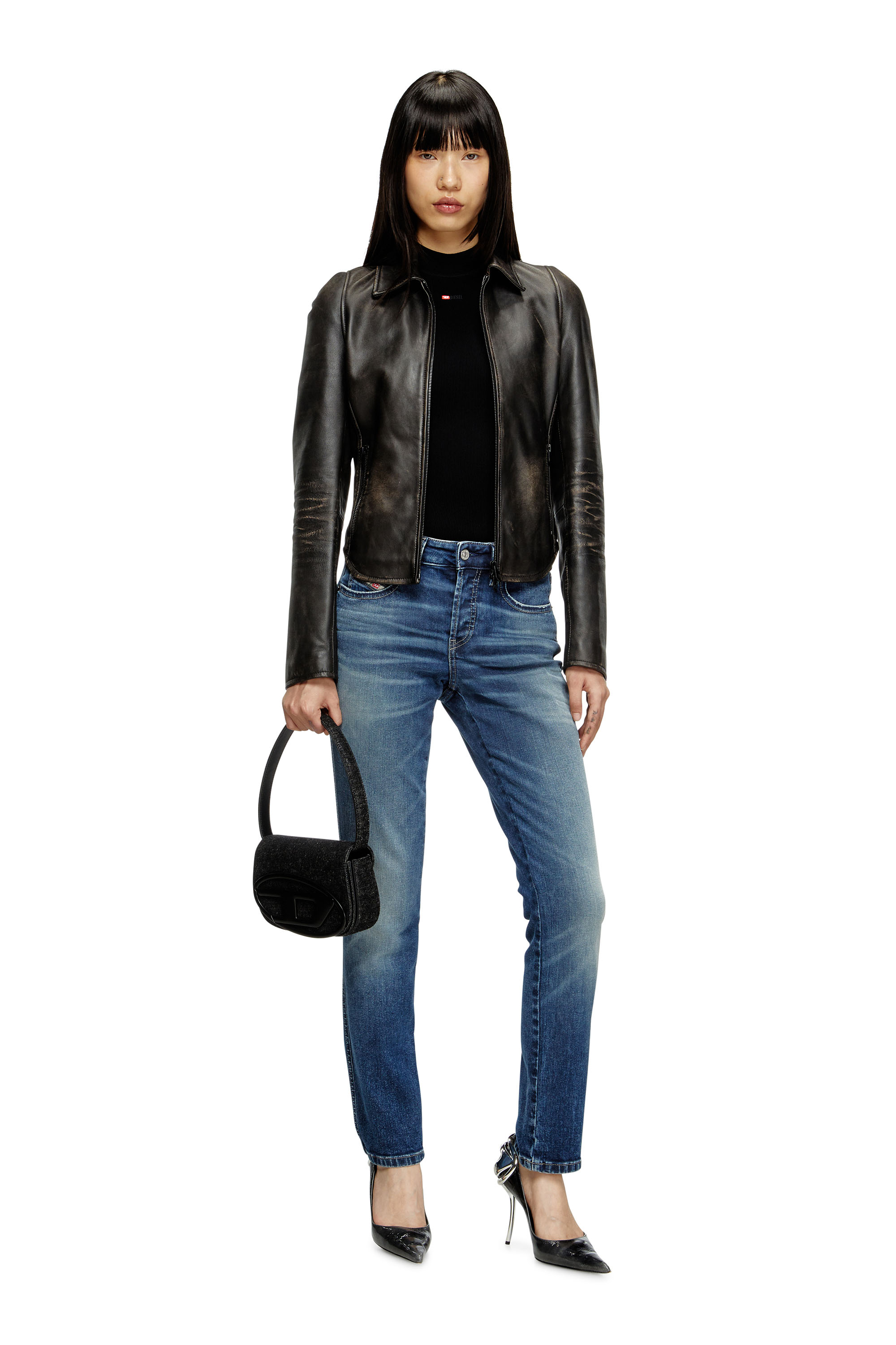 Diesel - Female's Slim Jeans 1992 D-Jiann 0DBEE, ミディアムブルー - 1