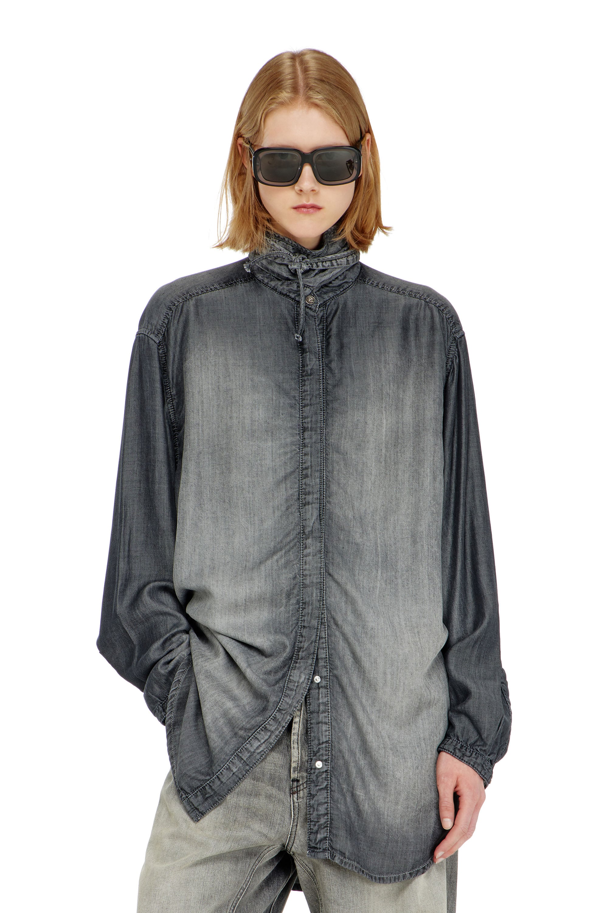 Diesel - DE-ARVEN-S, Female's デニムシャツ in null - 1