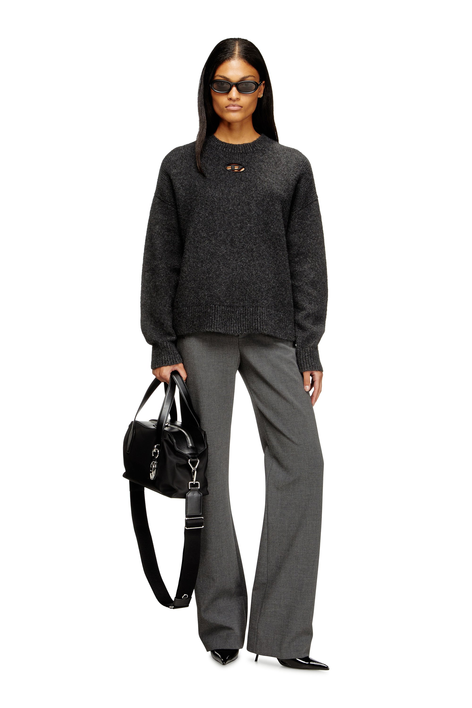 Diesel - M-AREETA, Female's プルオーバーニット in グレー - 1