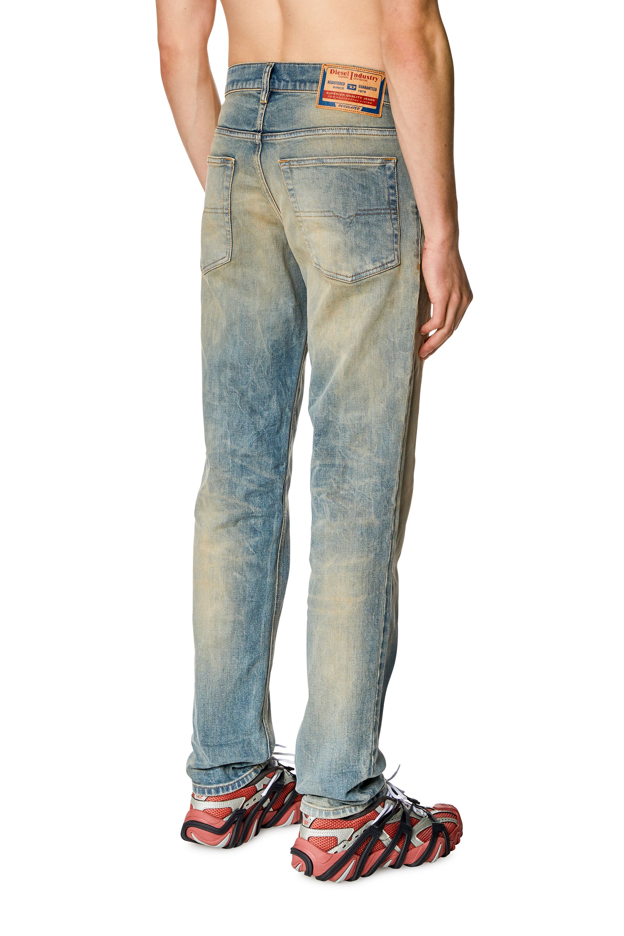 Diesel - Male's Tapered Jeans 2023 D-Finitive 09H78, ミディアムブルー - 4