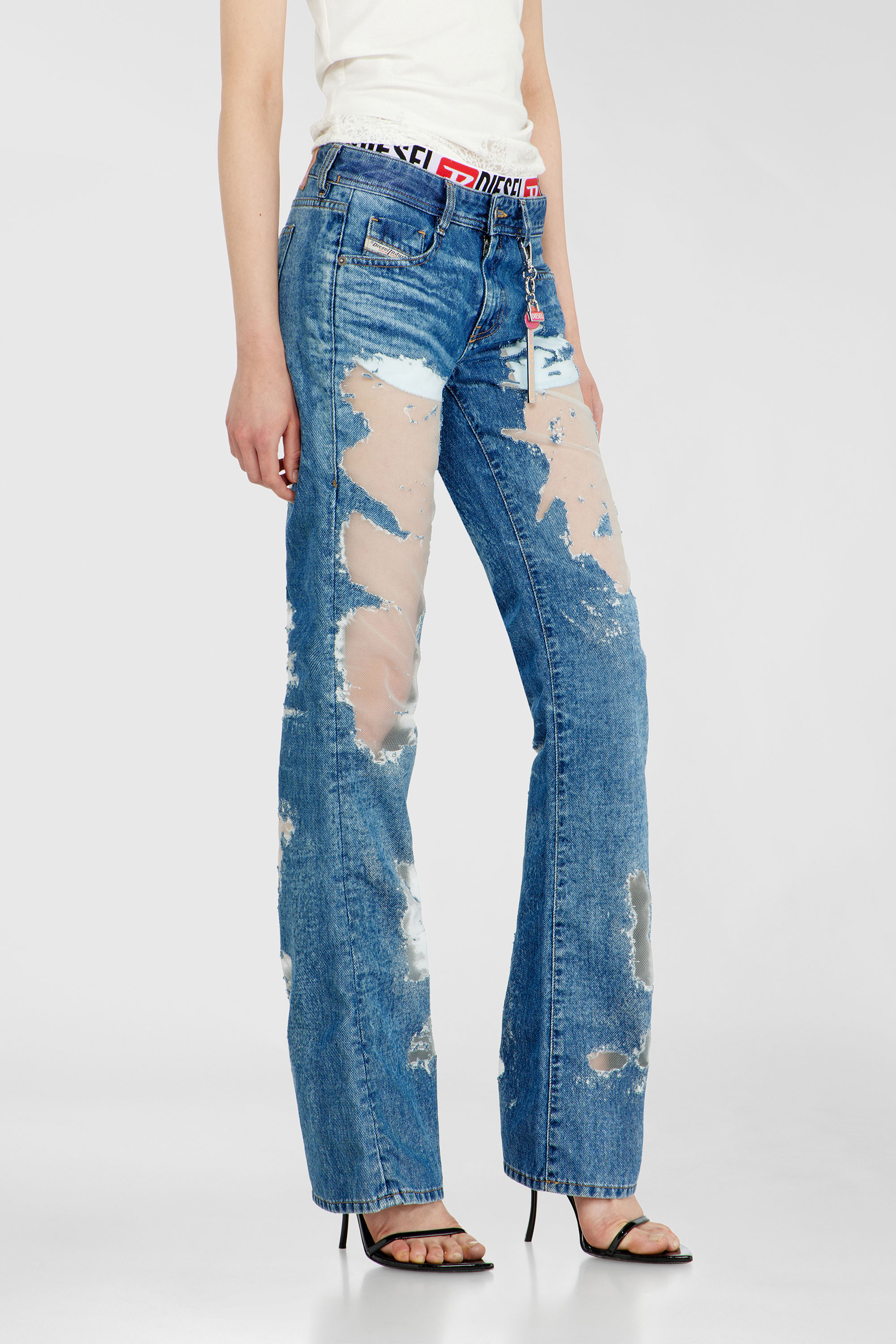 Diesel - Female's Bootcut Jeans 1969 D-Ebbey 068ZH, ミディアムブルー - 5