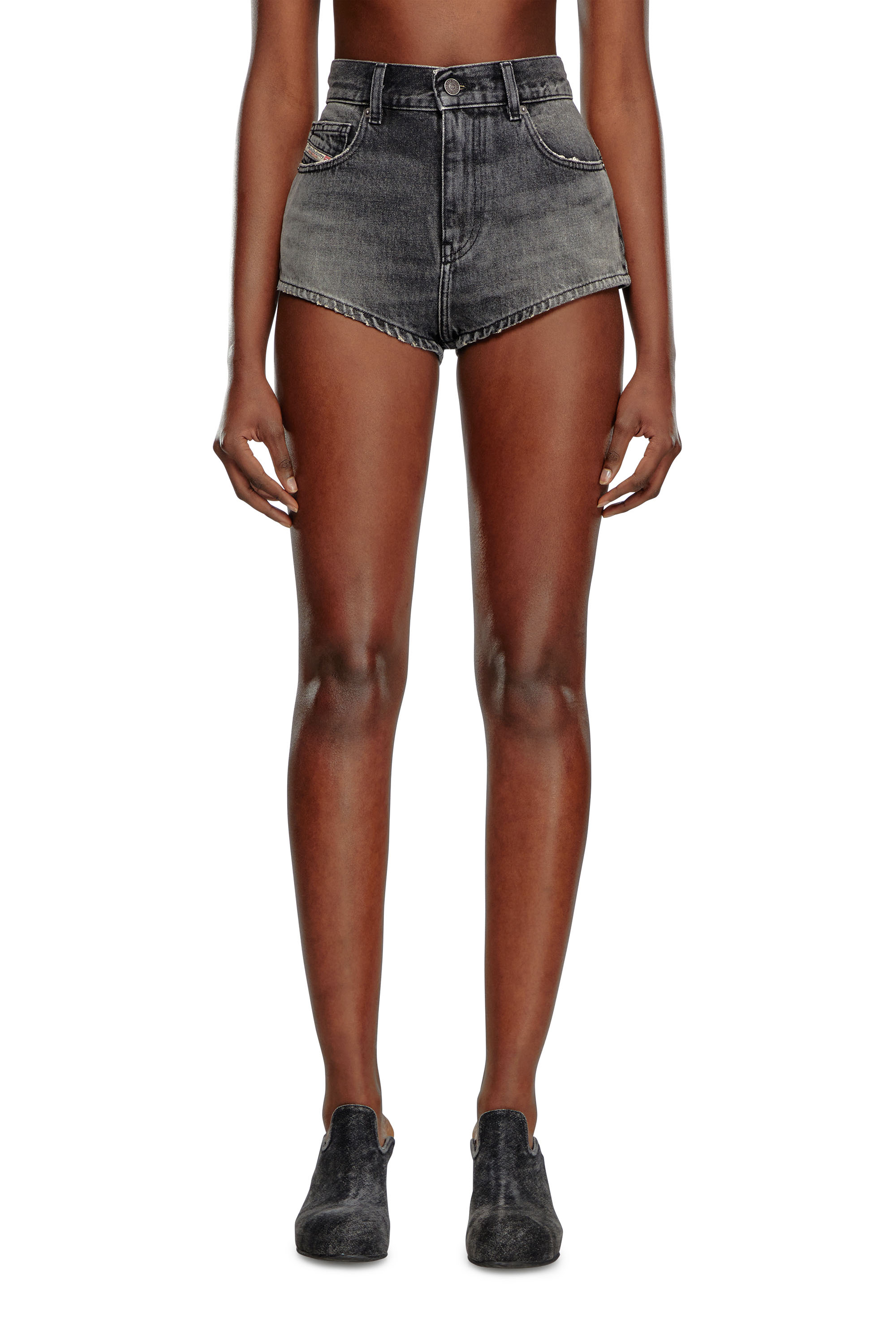 Diesel - DE-LUNAR, Female's Hotpants in denim in ブラック - 1