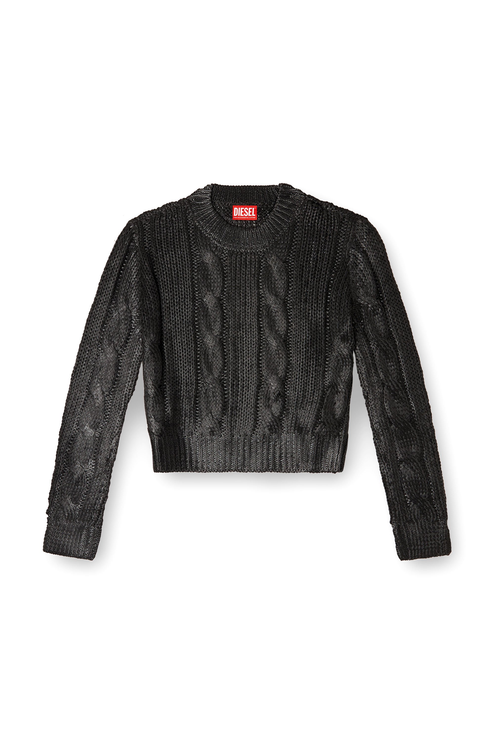 Diesel - M-MICCHA, Female's プルオーバーニット in ブラック - 3