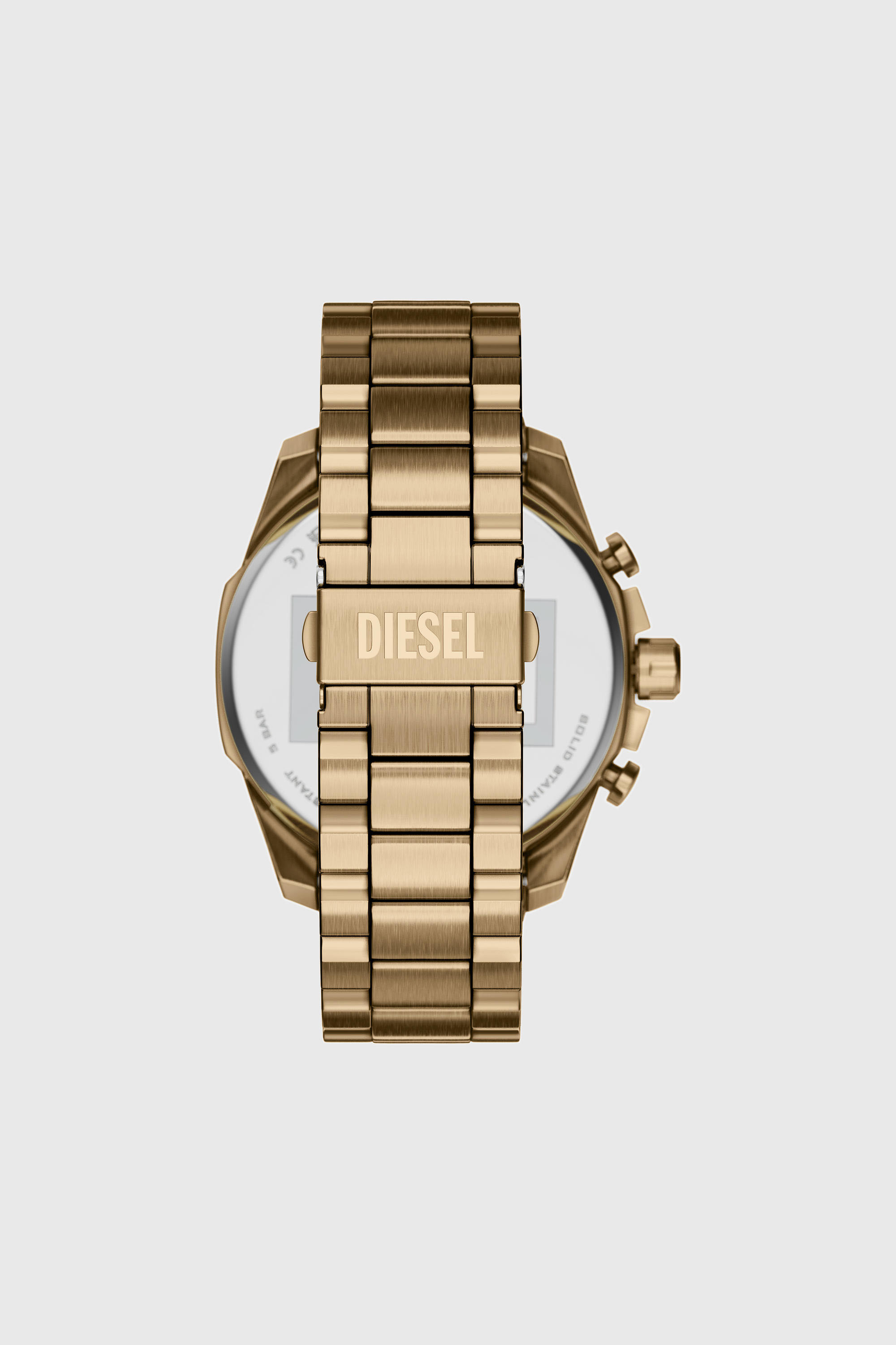 Diesel - DZ4736 WATCH, Male's Mega Chief Slim antique gold-tone stainless steel watch in ゴールド - 3