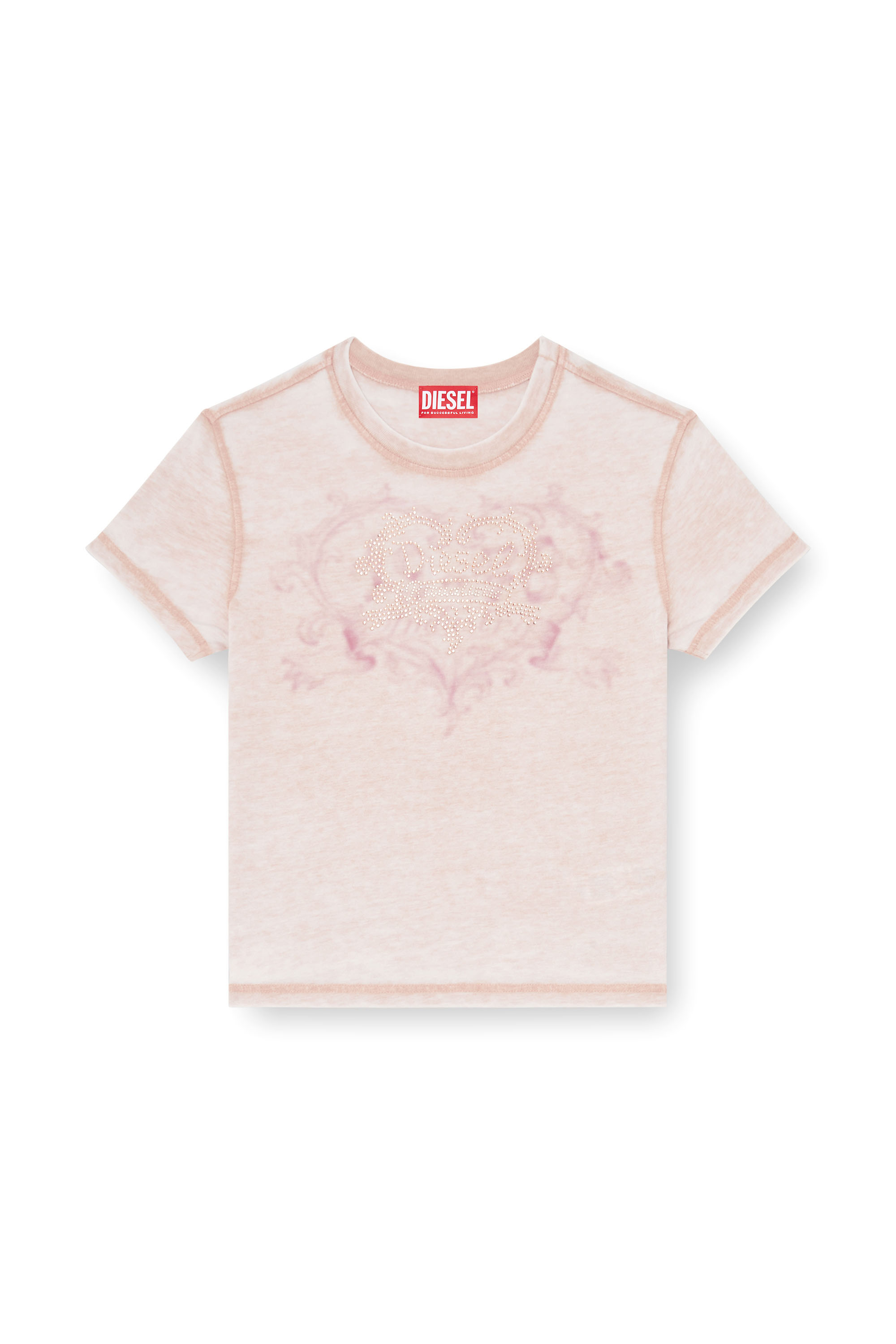 Diesel - T-ILA-AA1, Female's Tシャツ in フェースパウダー - 4