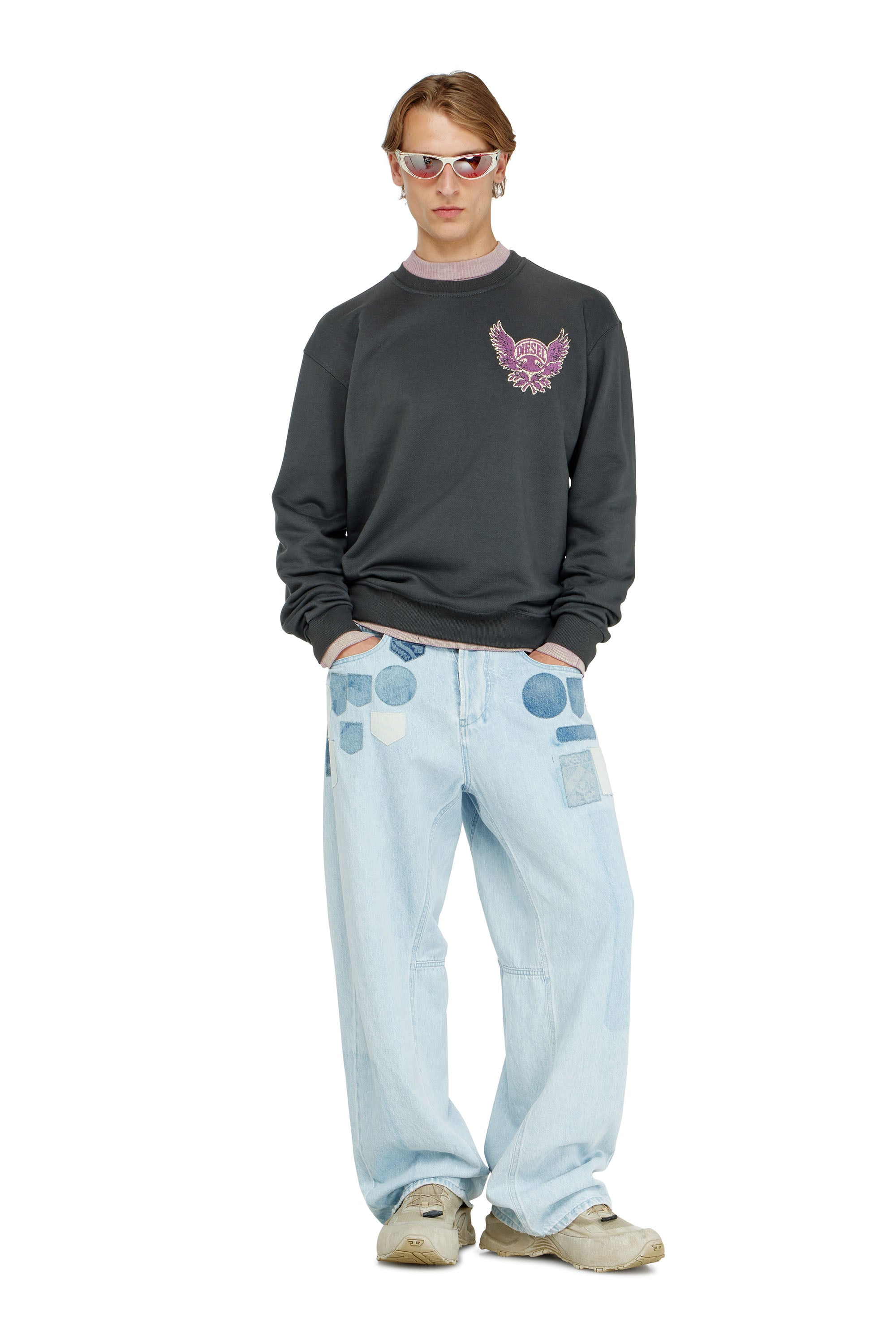 Diesel - S-NORM-AA2, Male's プルオーバースウェット in null - 1