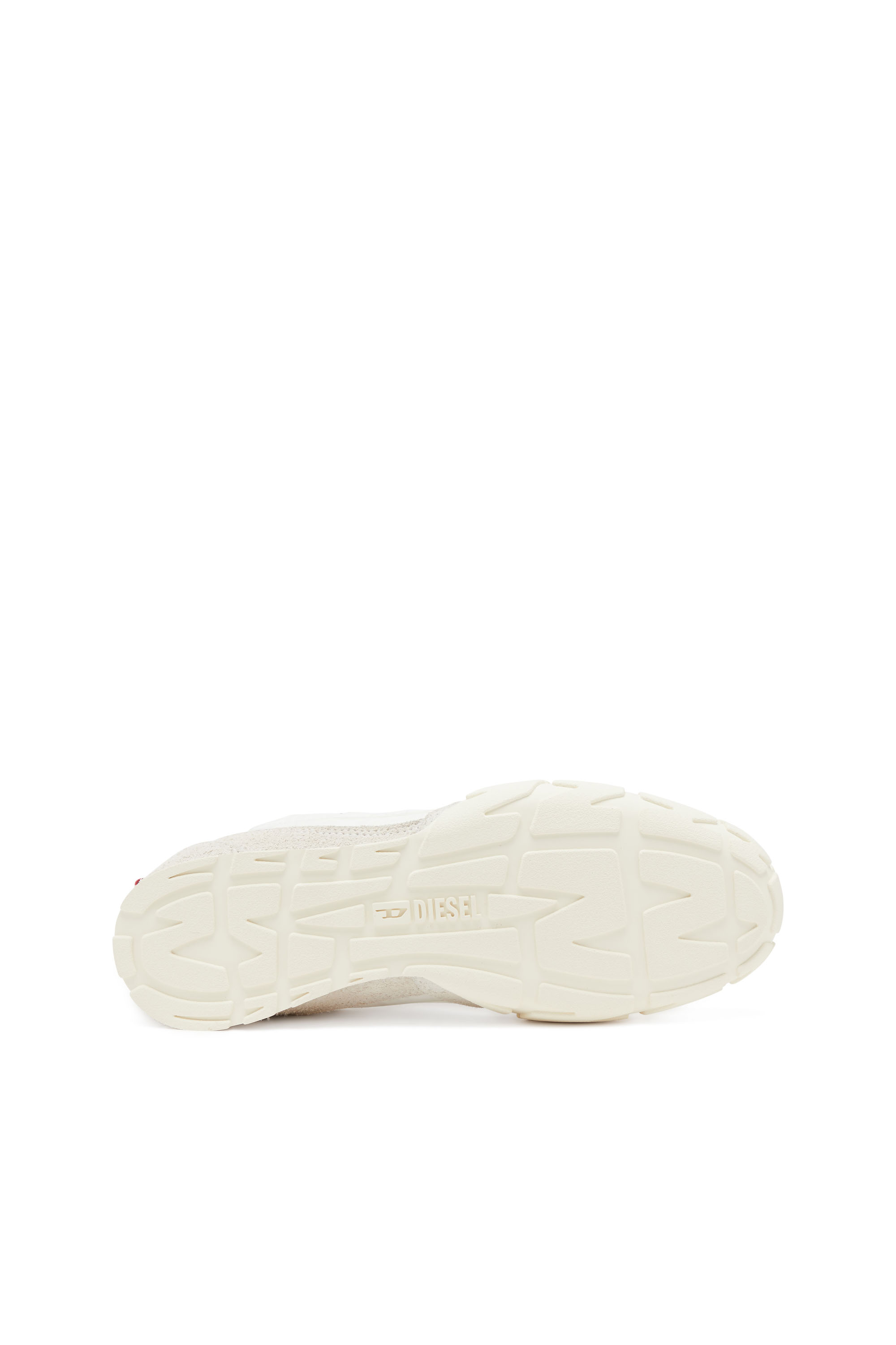 Diesel - S-PAGODHA LOW, Male's Sneakers in leather, suede and ripstop in ホワイト/レッド/ブルー - 4