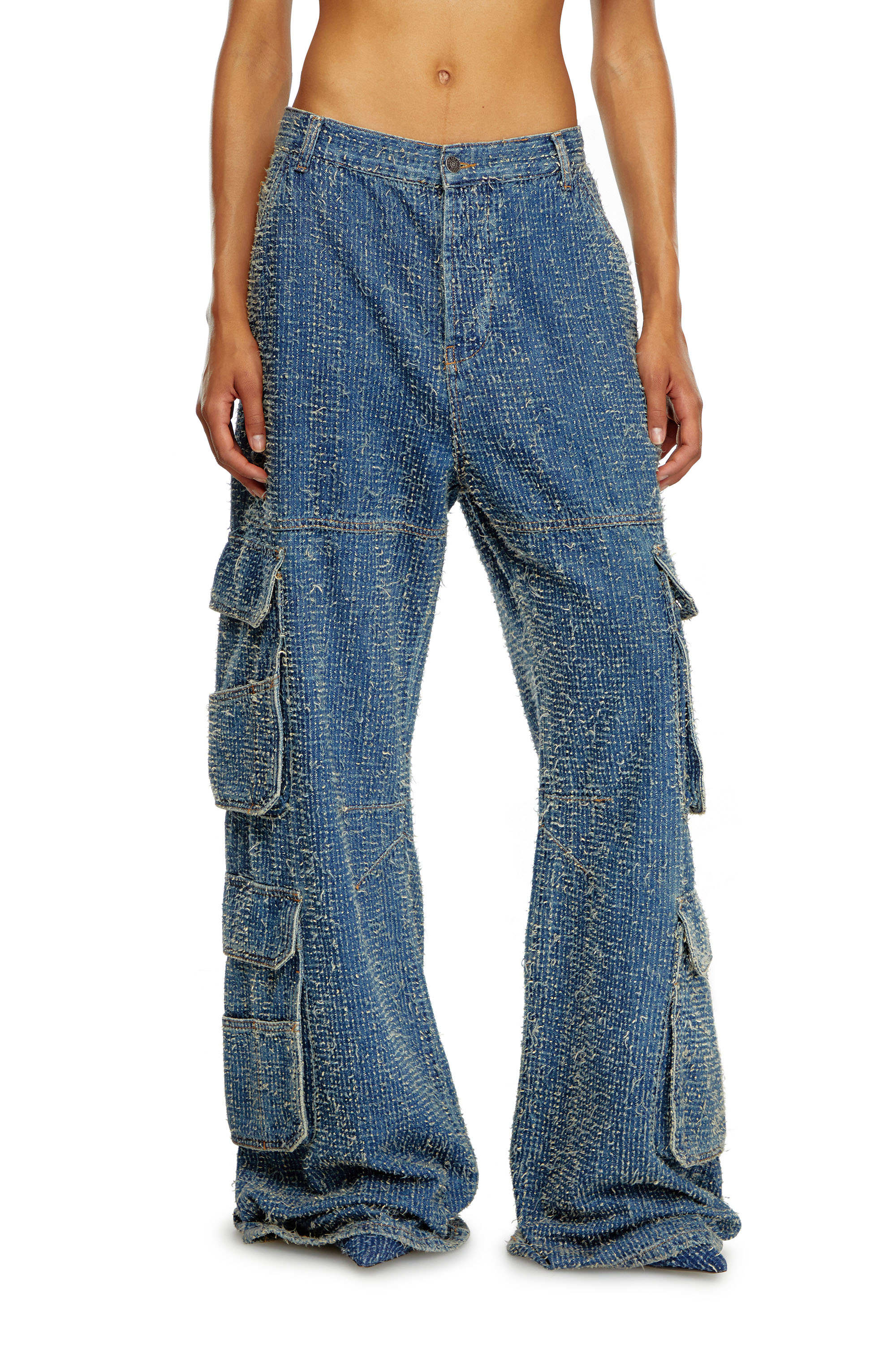 Diesel - Female's Relaxed Jeans 1996 D-Sire 0PGAH, ミディアムブルー - 1