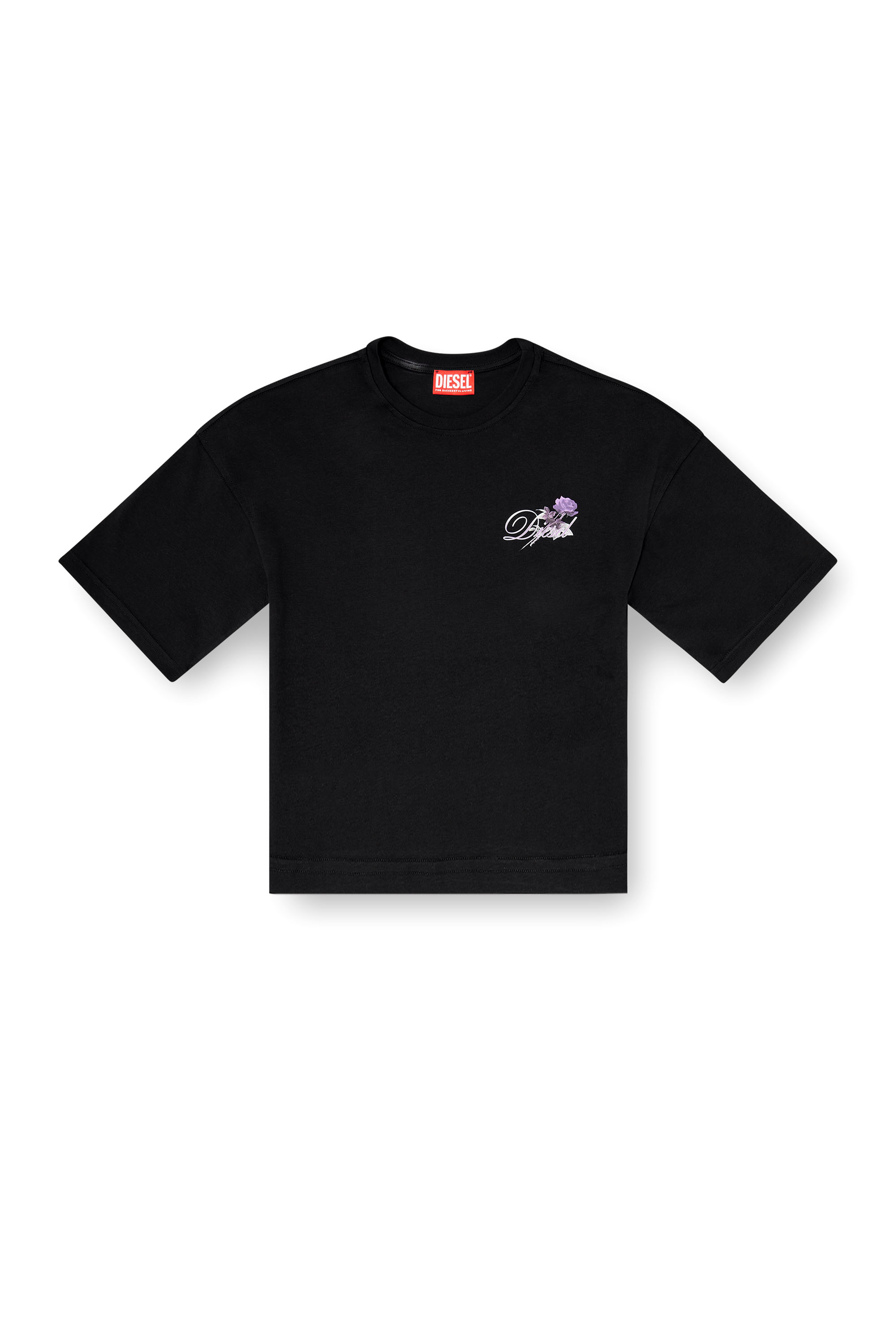 Diesel - T-CROPYN, Female's Jersey T-shirt with embroidery in null - 3