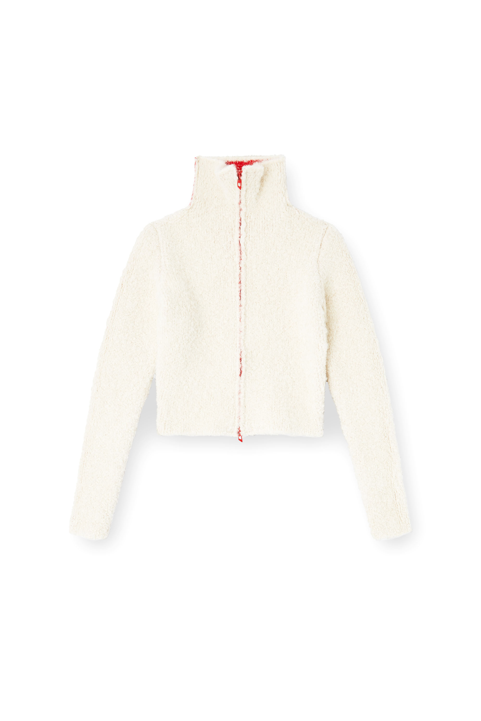 Diesel - M-ELEONERE, Female's Zip cardigan with contrast interior in null - 2